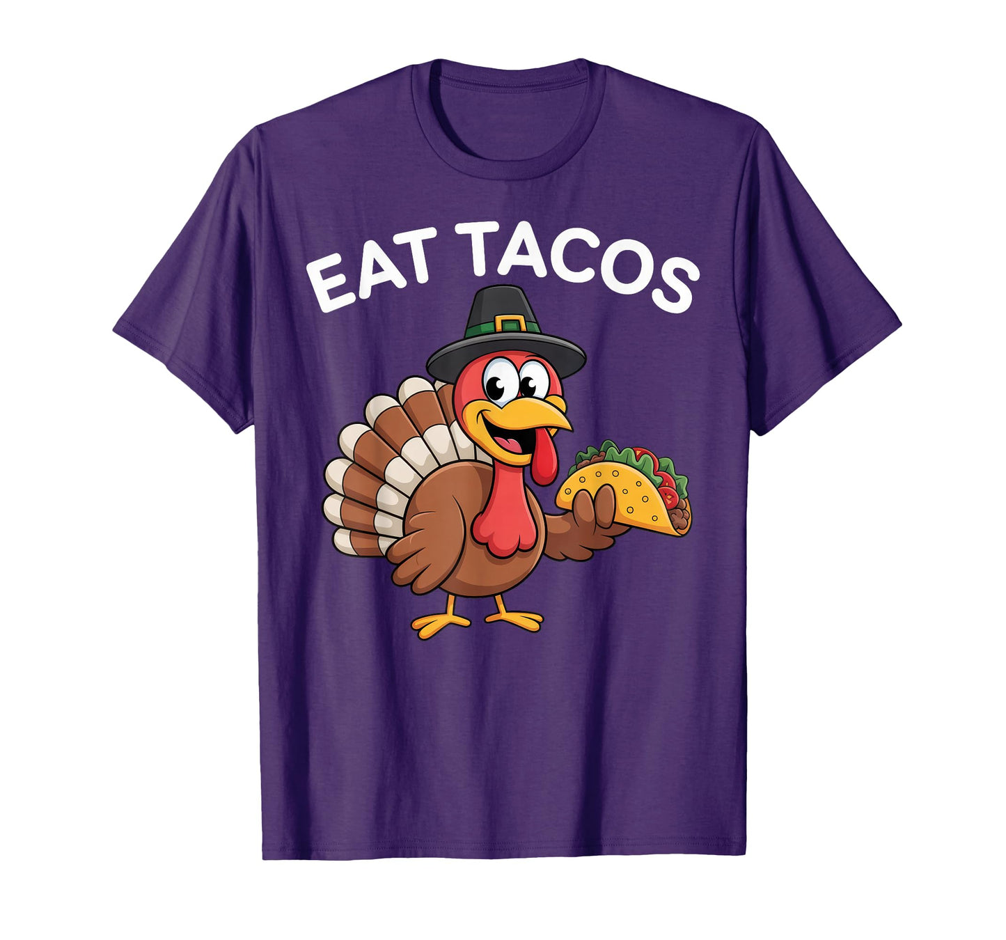 Funny Thanksgiving Turkey Eat Tacos Mexican Thanksgiving Fun T-Shirt