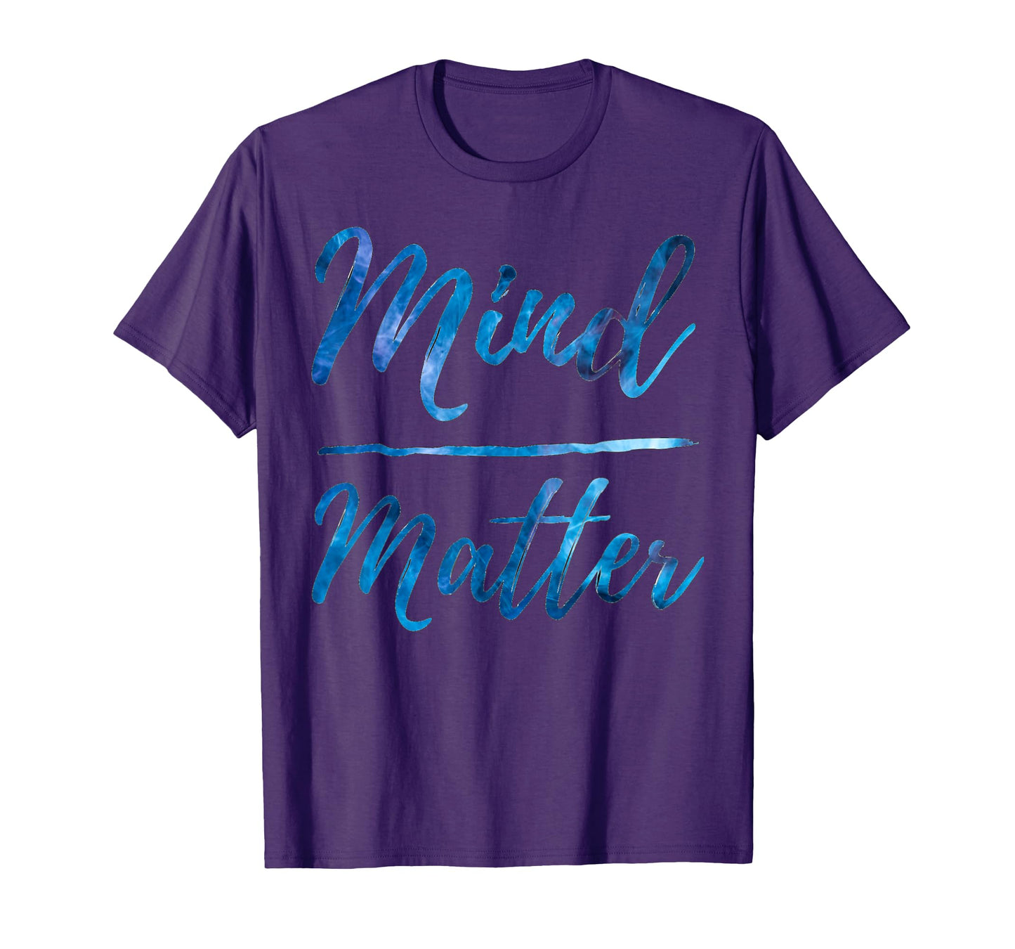 Inspirational Motivational Gym Quote Mind over Matter T-Shirt