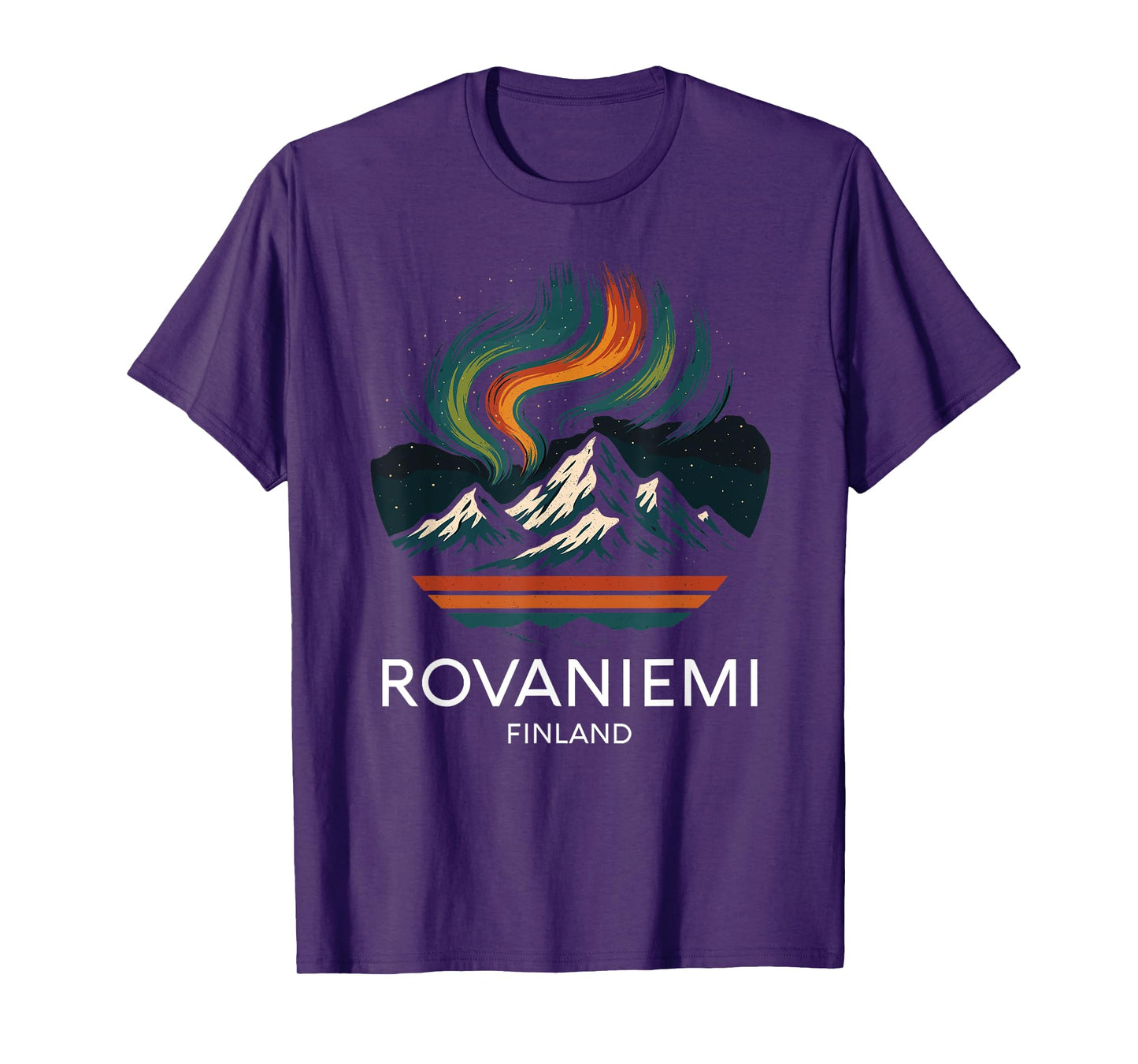 Rovaniemi Finland Northern Lights Arctic Aurora Borealis T-Shirt