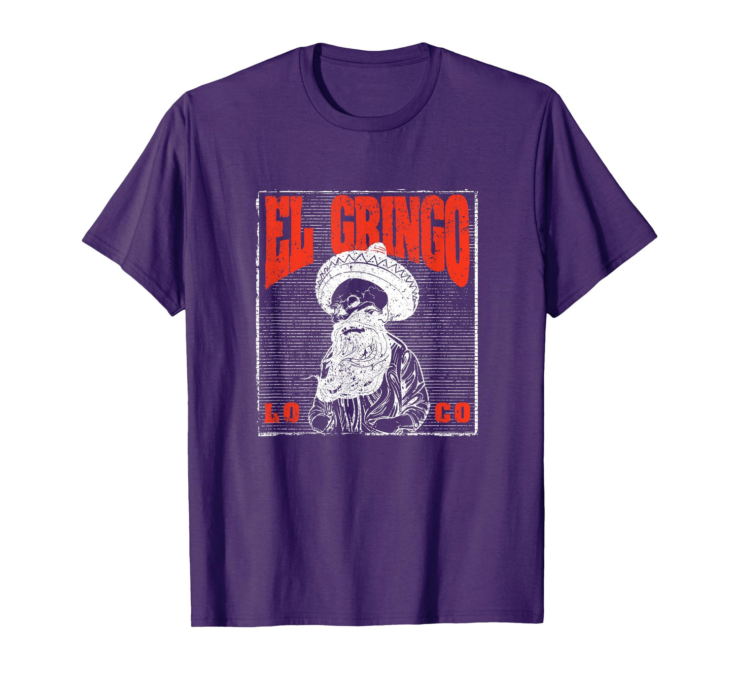 Bad Hombre Funny Cinco De Mayo Fiesta Party El Gringo Loco T-Shirt