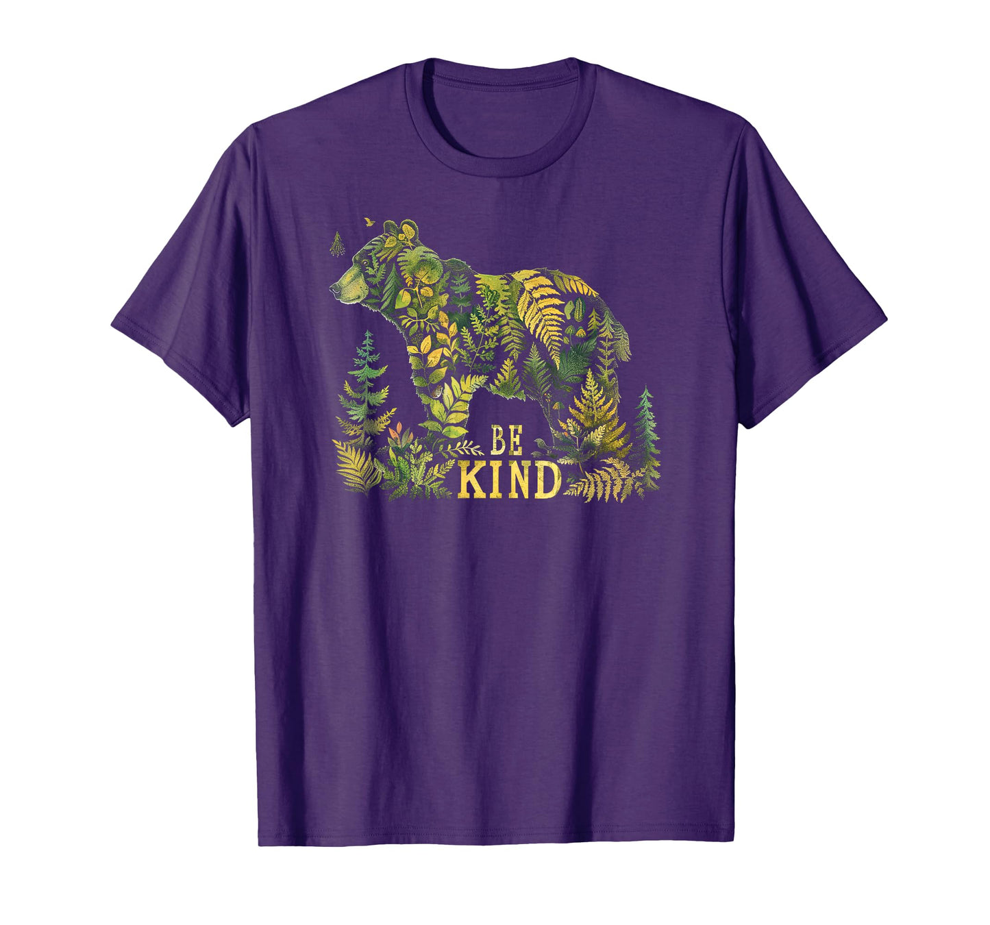 Be Kind / Nature Bear Graphic / Vintage Men Women's Graphic T-Shirt