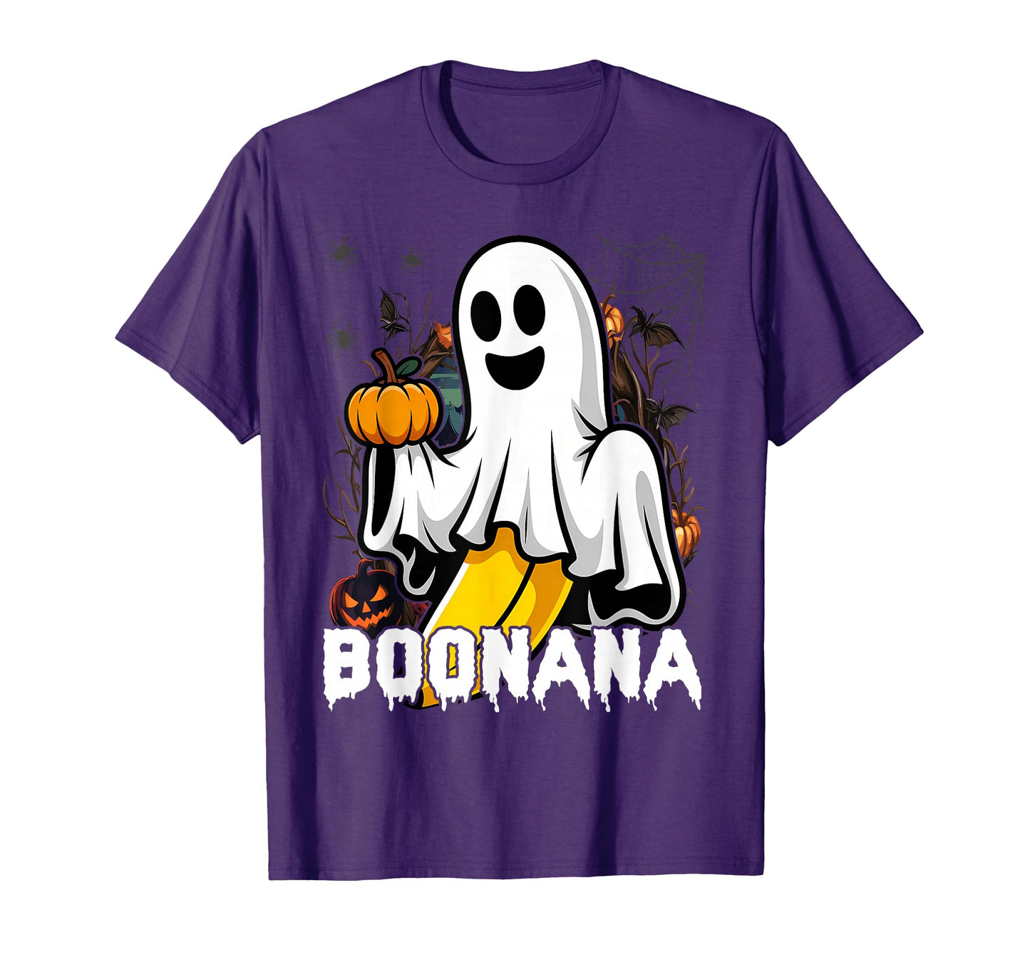 Halloween Boonana Funny Skeleton Inside Banana Quirky T-Shirt