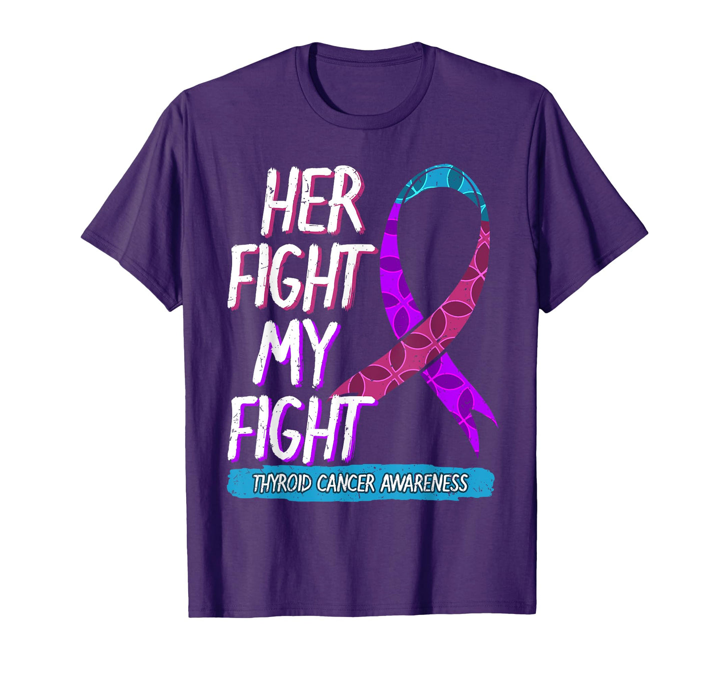 Thyroid Cancer Awareness Ribbon Endocrinologist Gift Idea T-Shirt