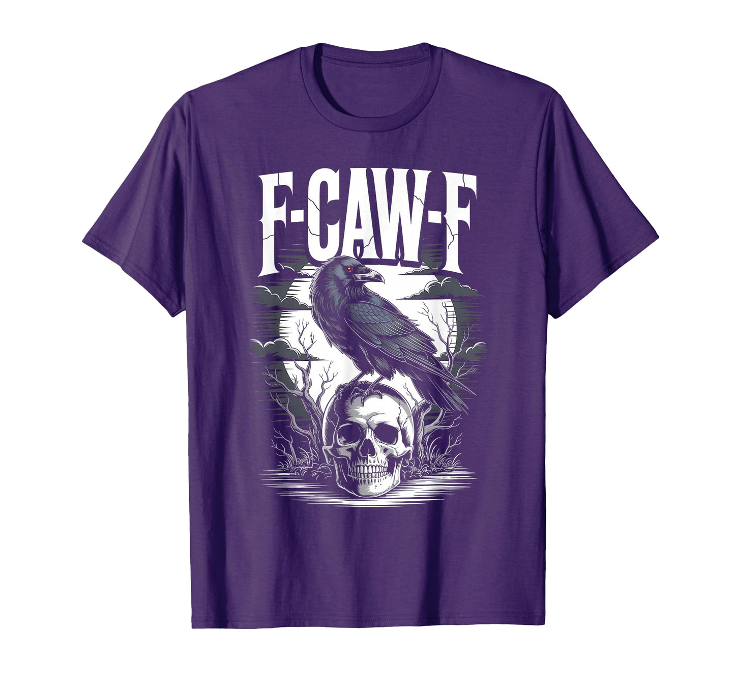 Funny F-Caw-F Black Crow Sound Meme Humor T-Shirt