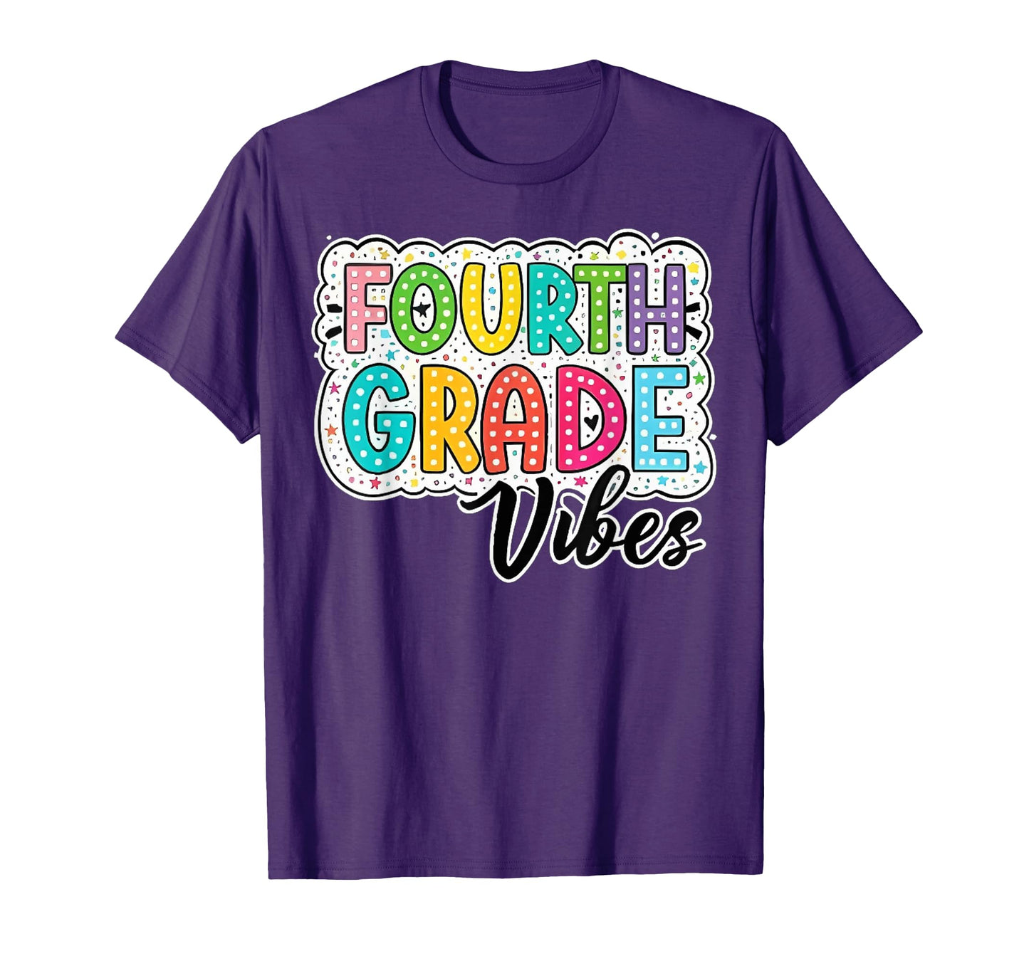 Retro Fourth Grade Vibes Back To School 4th Grade Dream Team T-Shirt