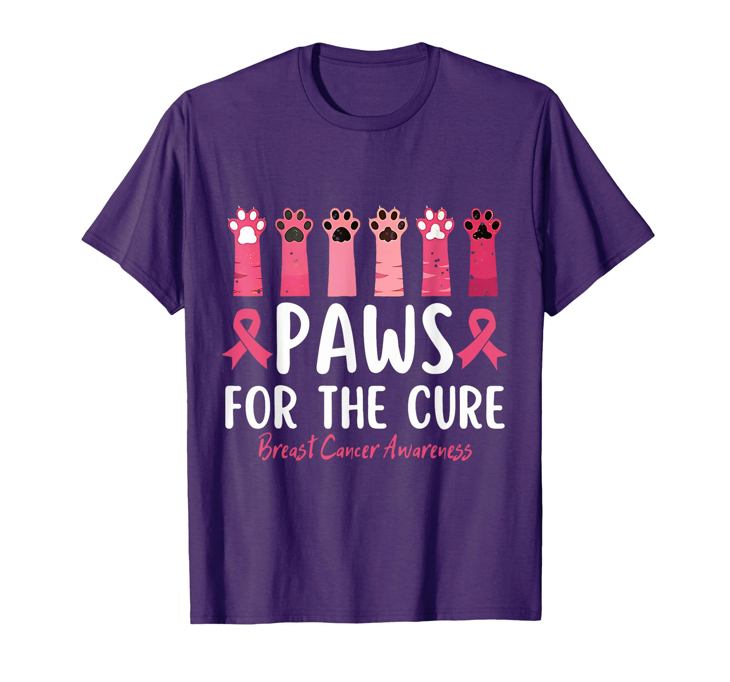 Paws For The Cure Breast Cancer Awareness T-Shirt