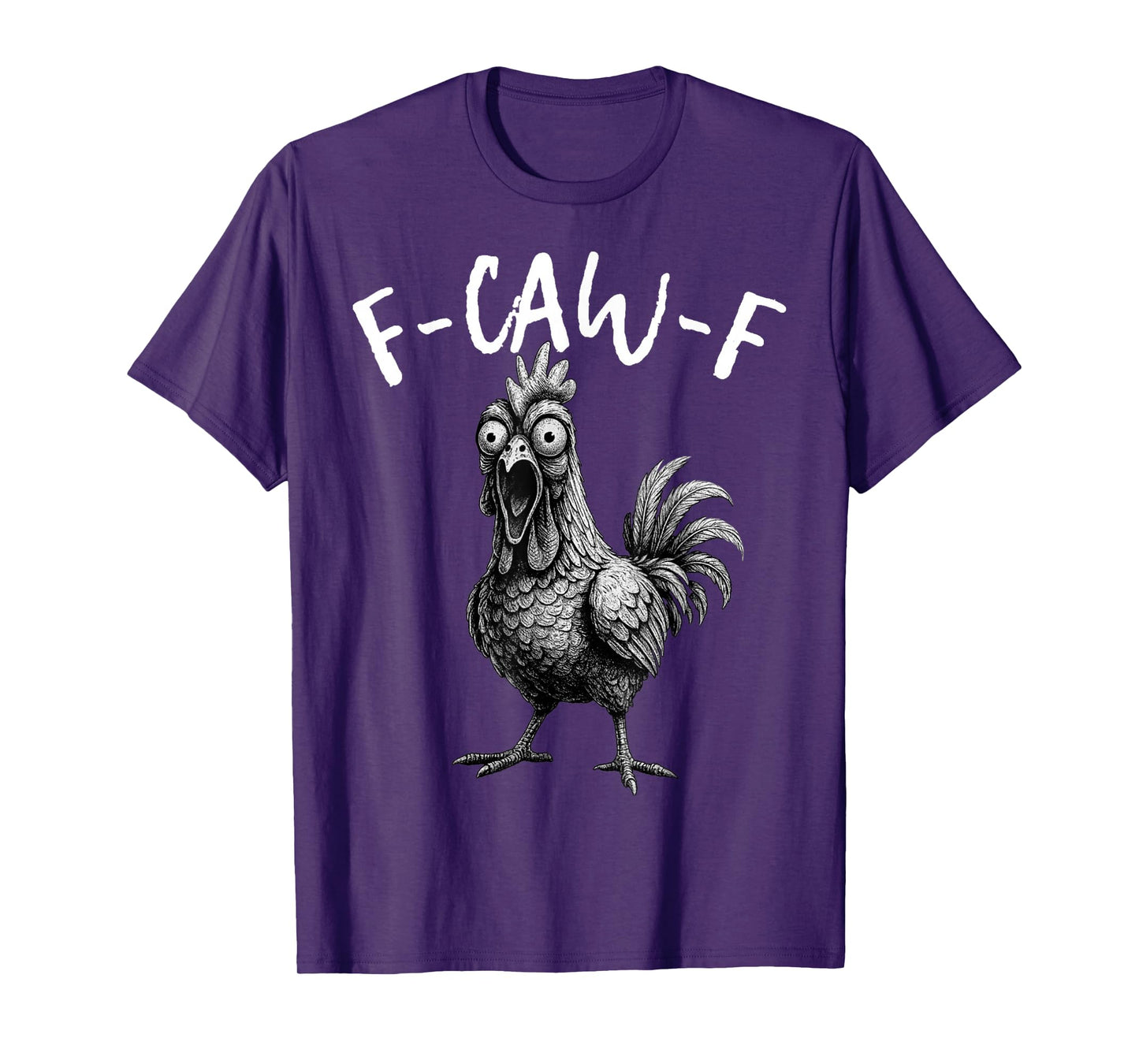 F-Caw-F Chicken FCAWF Chicken Funny Vintage T-Shirt