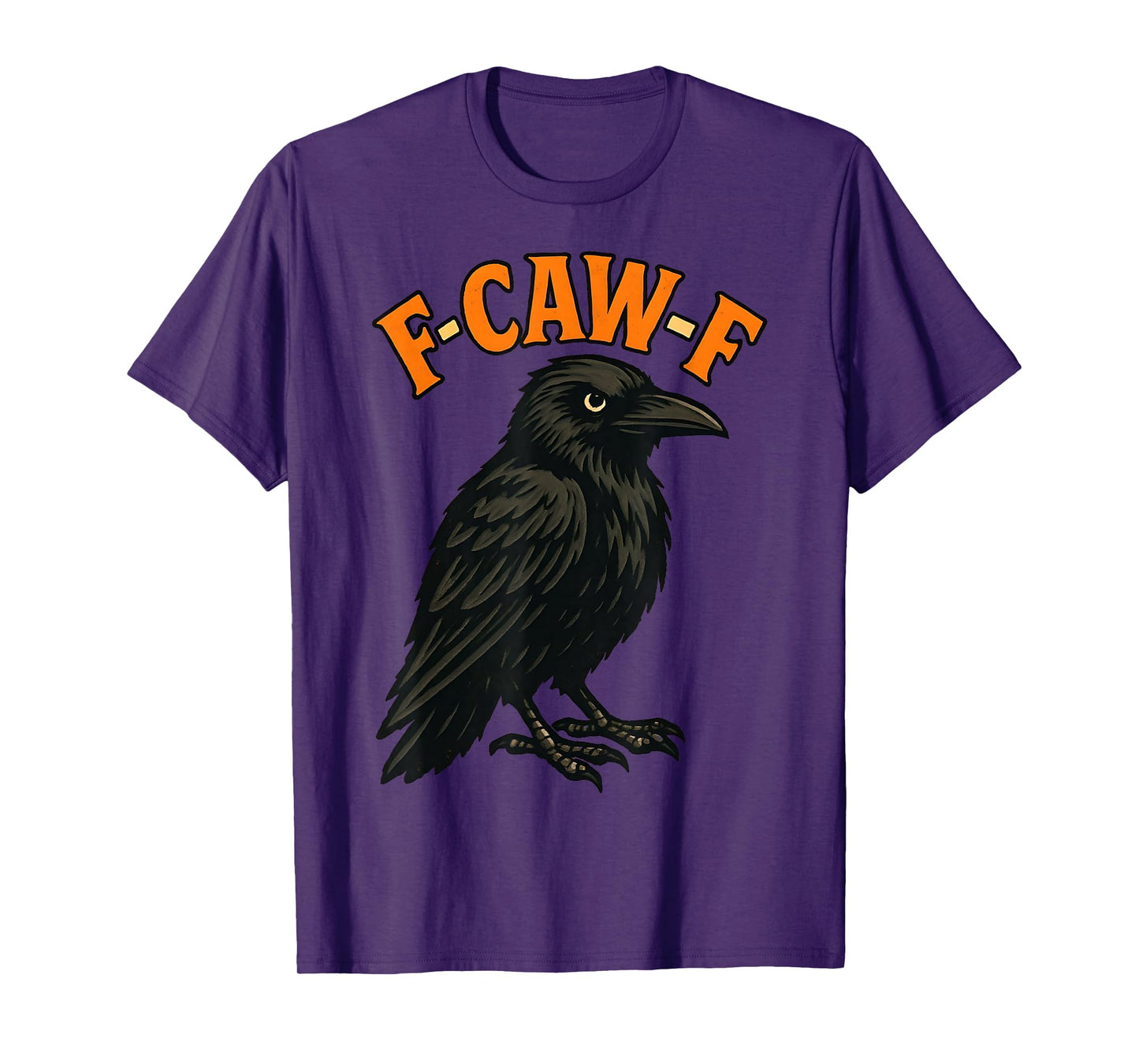 Black Crow F-Caw-F Funny Introvert Saying Humor Graphic 2025 T-Shirt