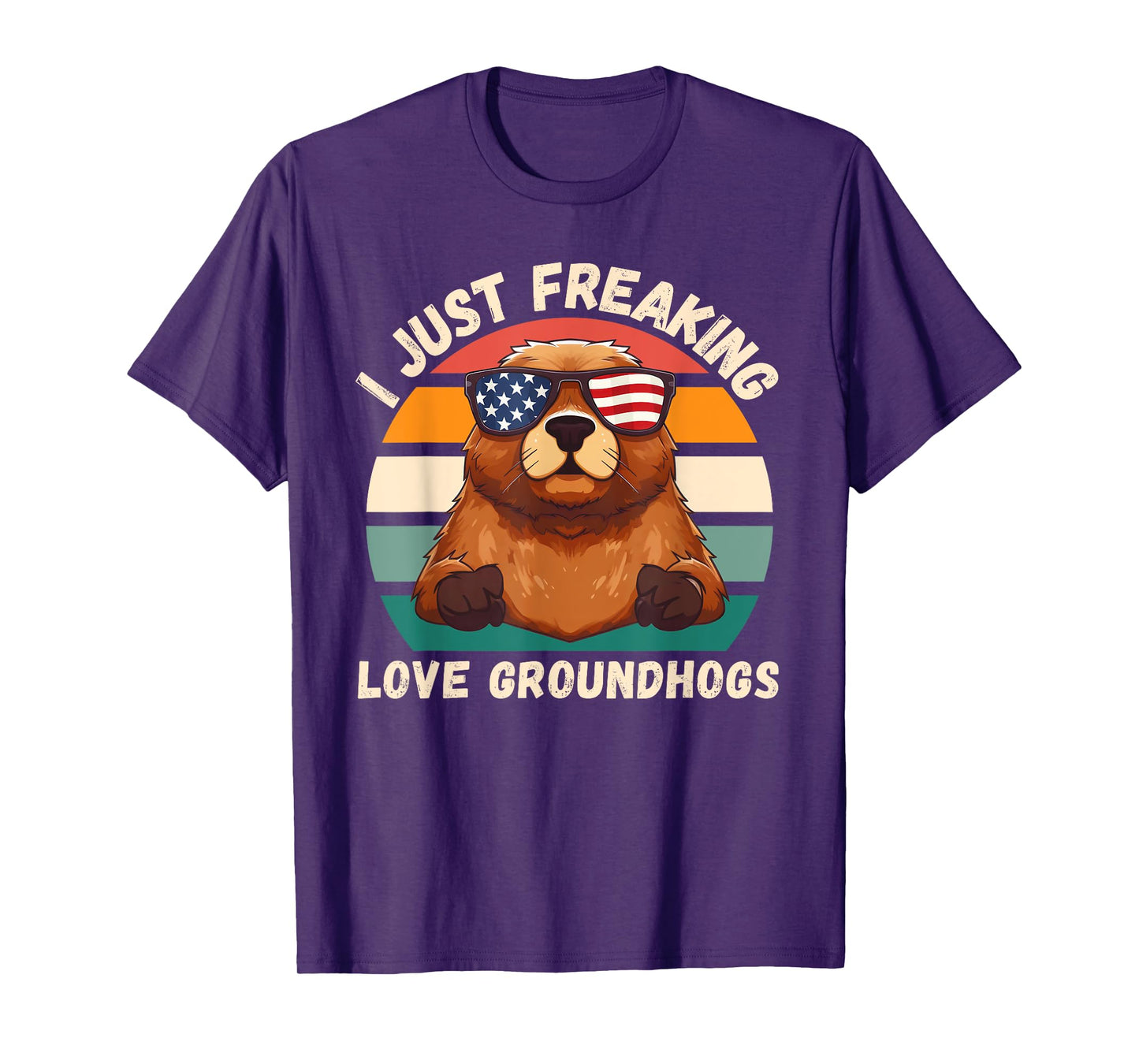 Retro Groundhogs I Just Freaking Love Groundhogs Lover T-Shirt
