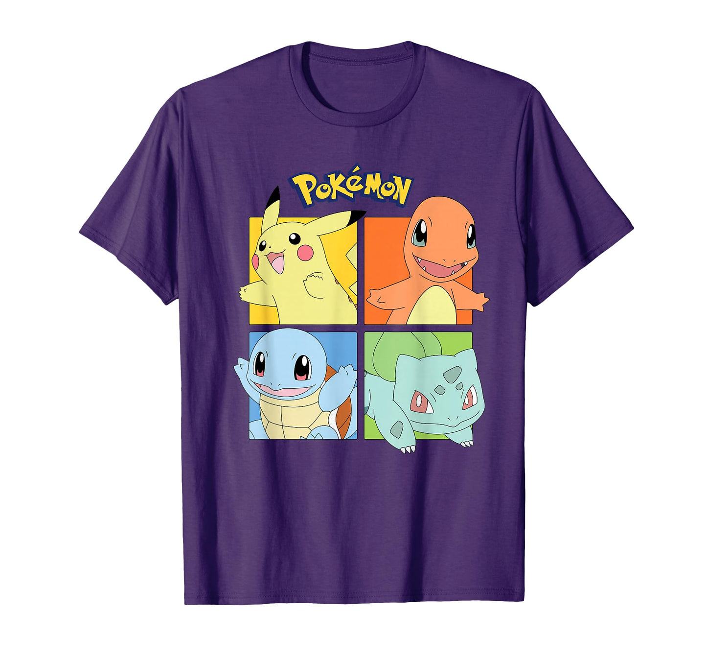 Pokémon - Pikachu Charmander Squirtle Bulbasaur Kanto Region T-Shirt