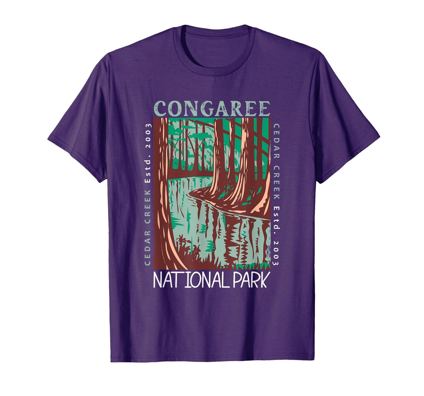 Congaree National Park South Carolina Distressed Vintage T-Shirt
