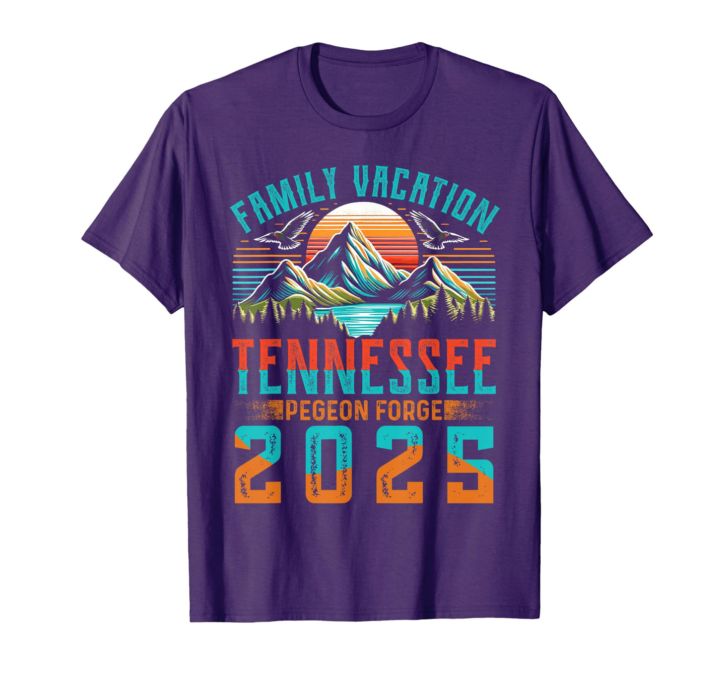 Tennessee Smoky Mountains Family Vacation 2025 Pigeon Forge T-Shirt