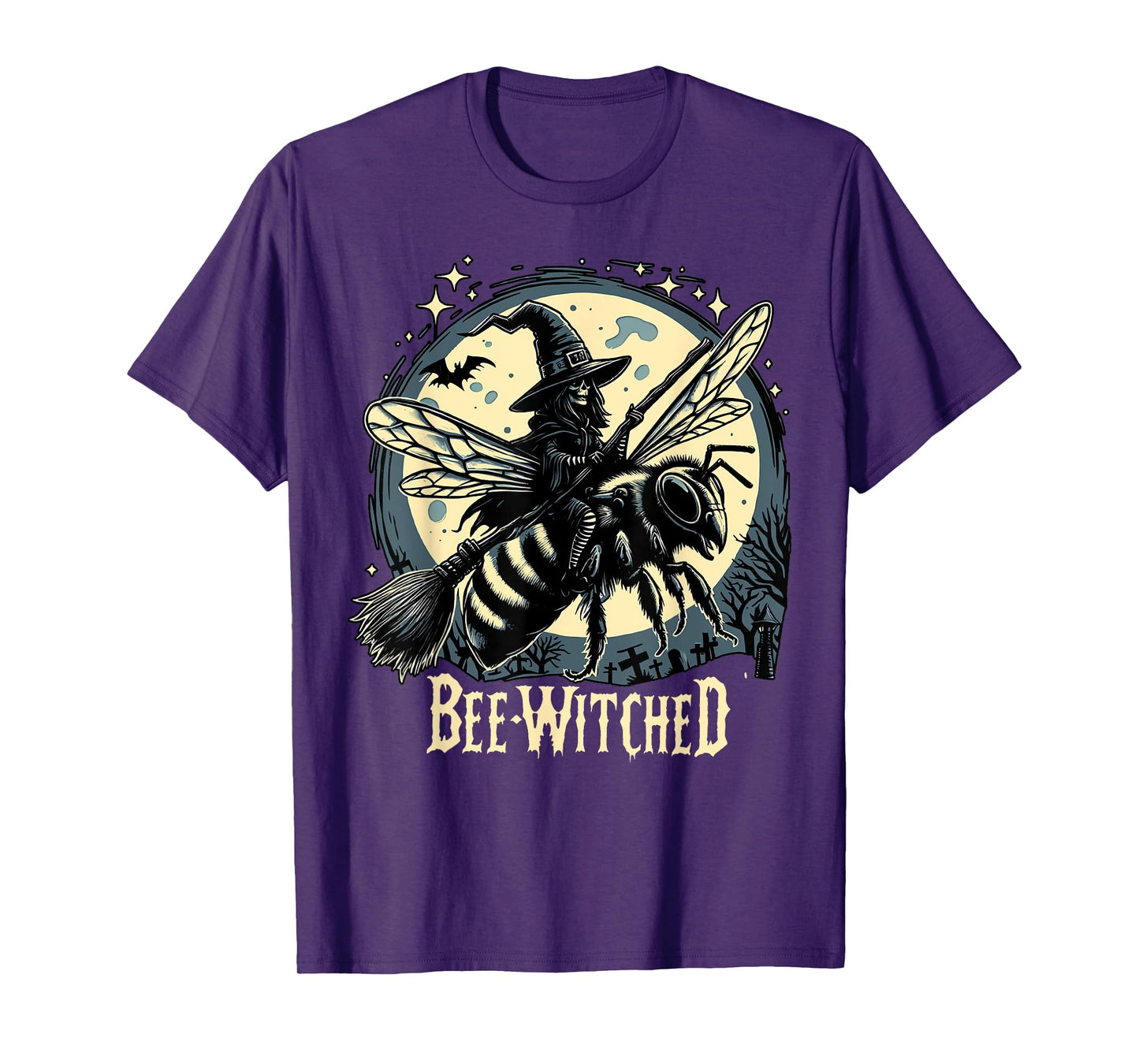 Bee Witched Halloween Skeleton Spooky Beekeeper Lover T-Shirt