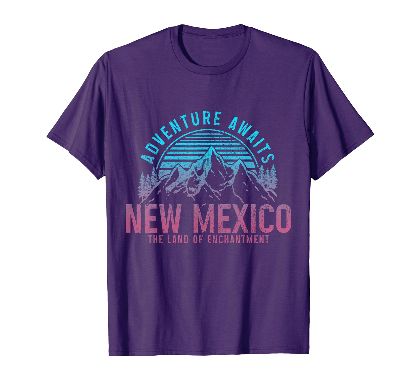 New Mexico The Land of Enchantment Vintage Mountains Hiking T-Shirt