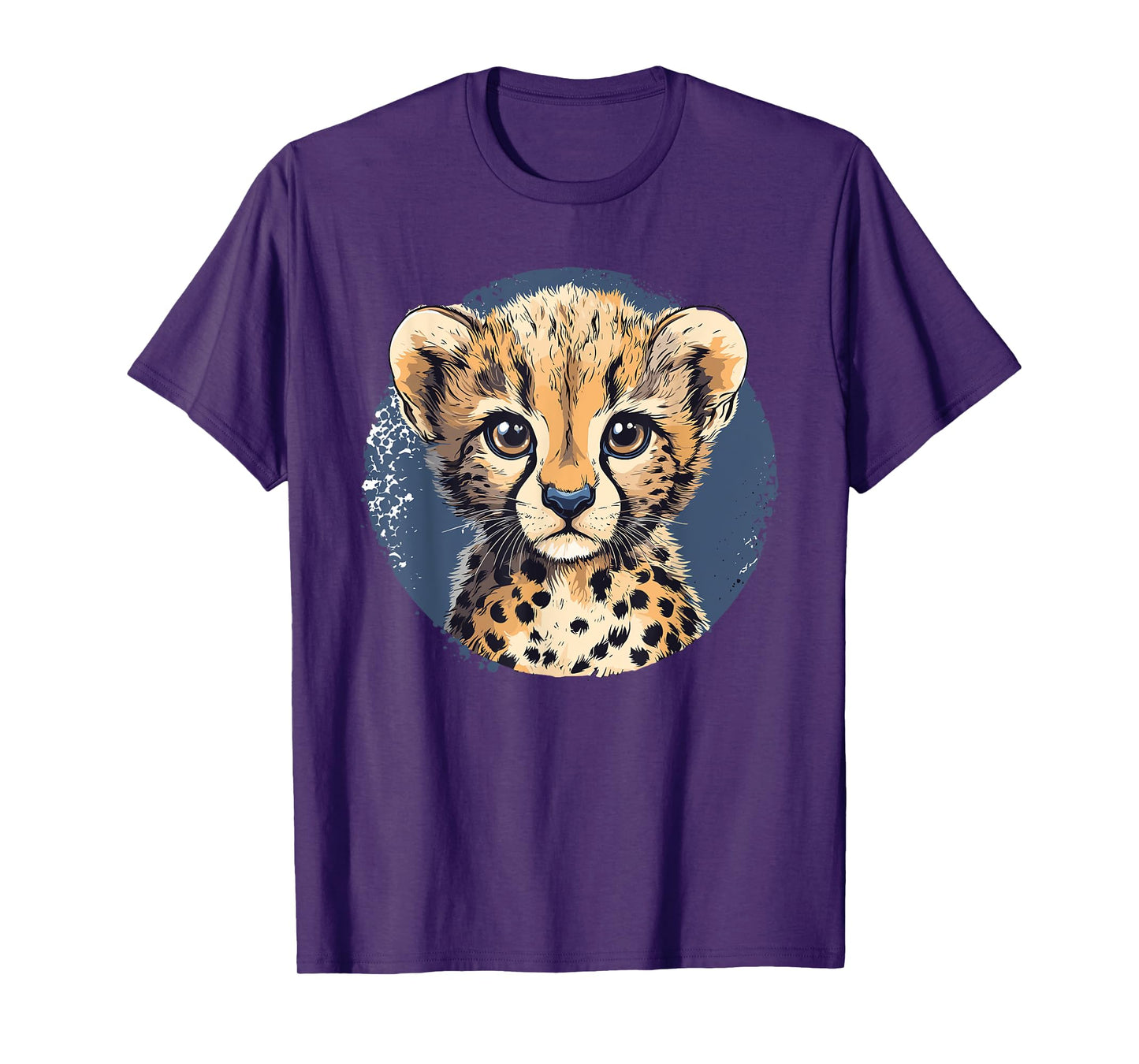 Cheetah Cub Face Animal Wildlife Portrait T-Shirt