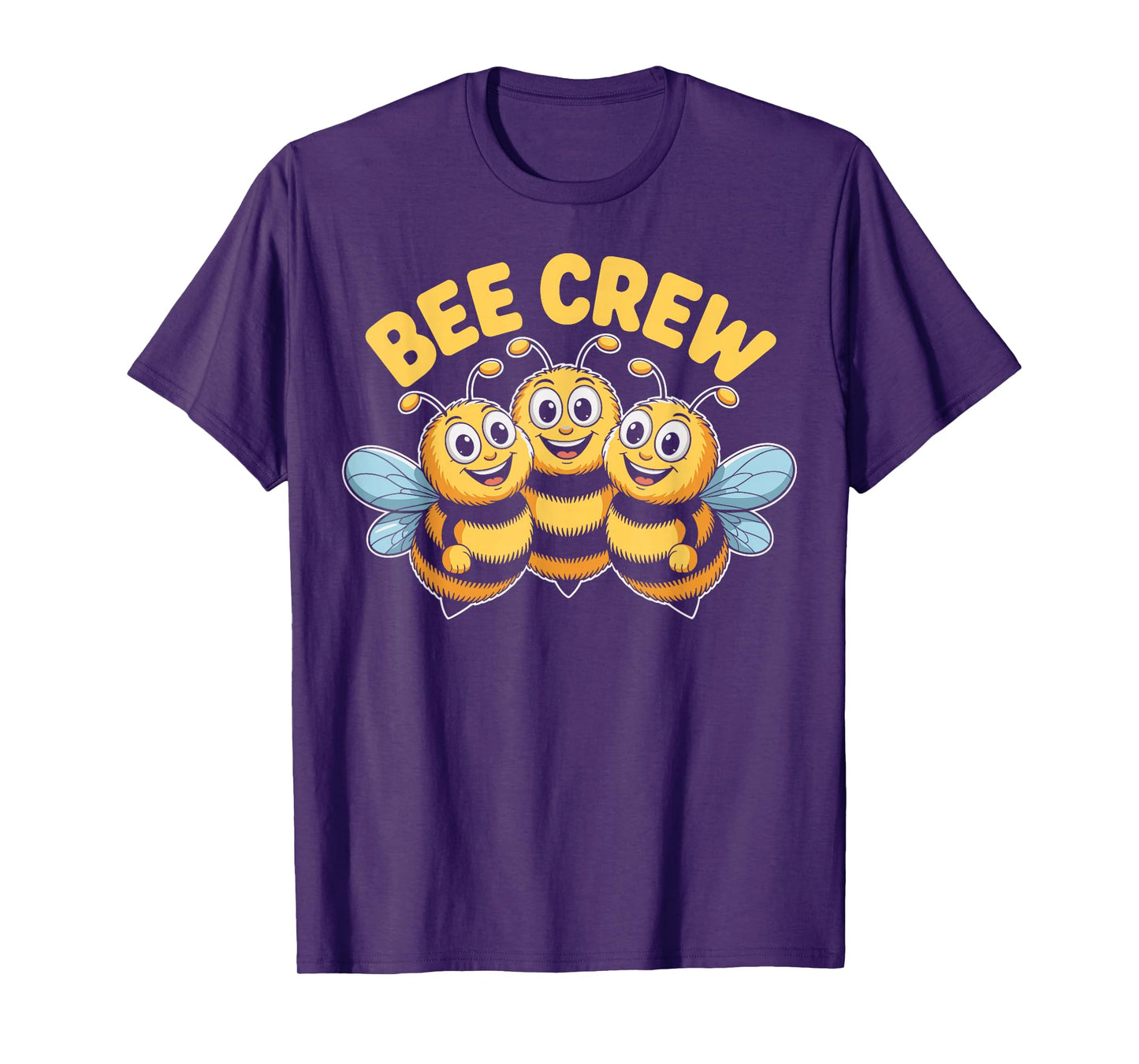 Bee Crew Cute Cartoon Bumblebee Pollen Apiarist Beehive T-Shirt