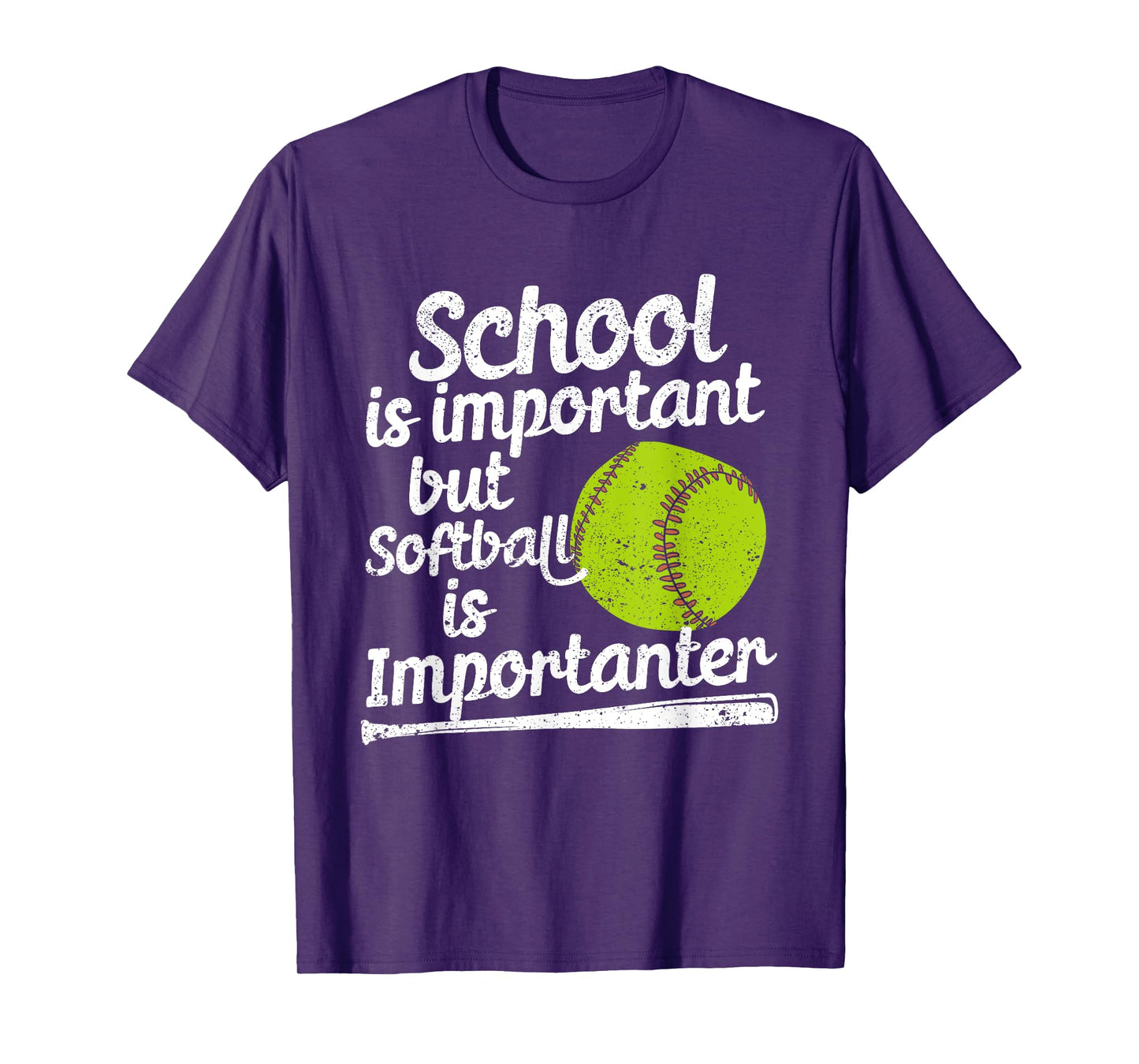 School Is Important But Softball Importanter Softball Lover T-Shirt
