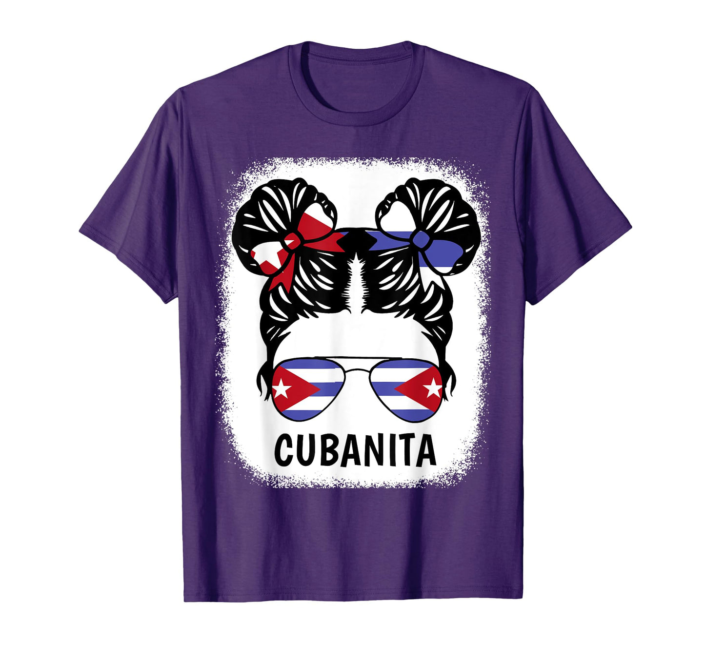 Cubanita Cuban Girl Cuba Flag Kids Women Hispanic Heritage T-Shirt