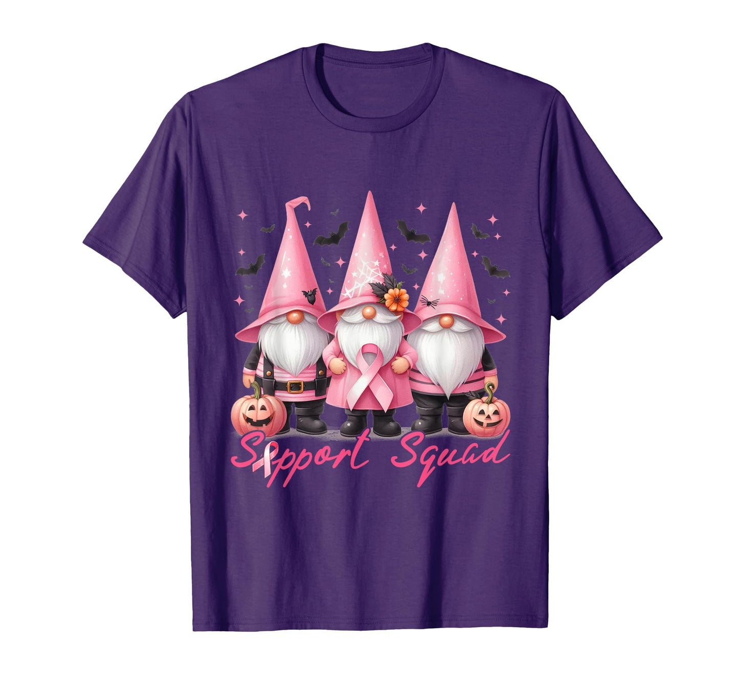 Support Squad Pink Ribbon Breast Cancer Awareness T-Shirt