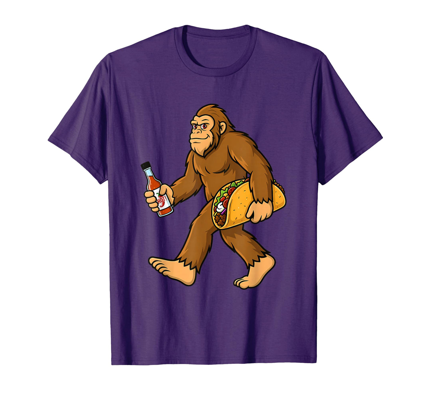 Bigfoot Taco Lover Sasquatch Cinco De Mayo Mexican Food T-Shirt