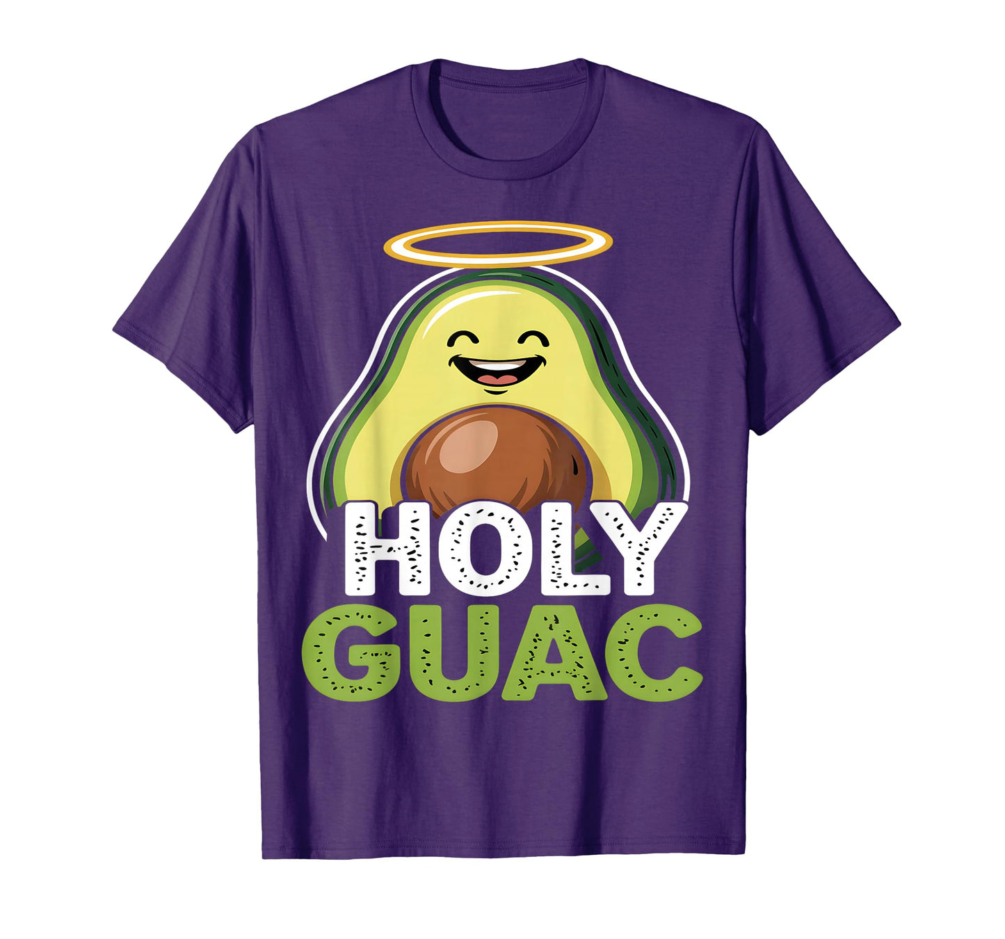 Holy Guac Funny Avocado Cartoon T-Shirt
