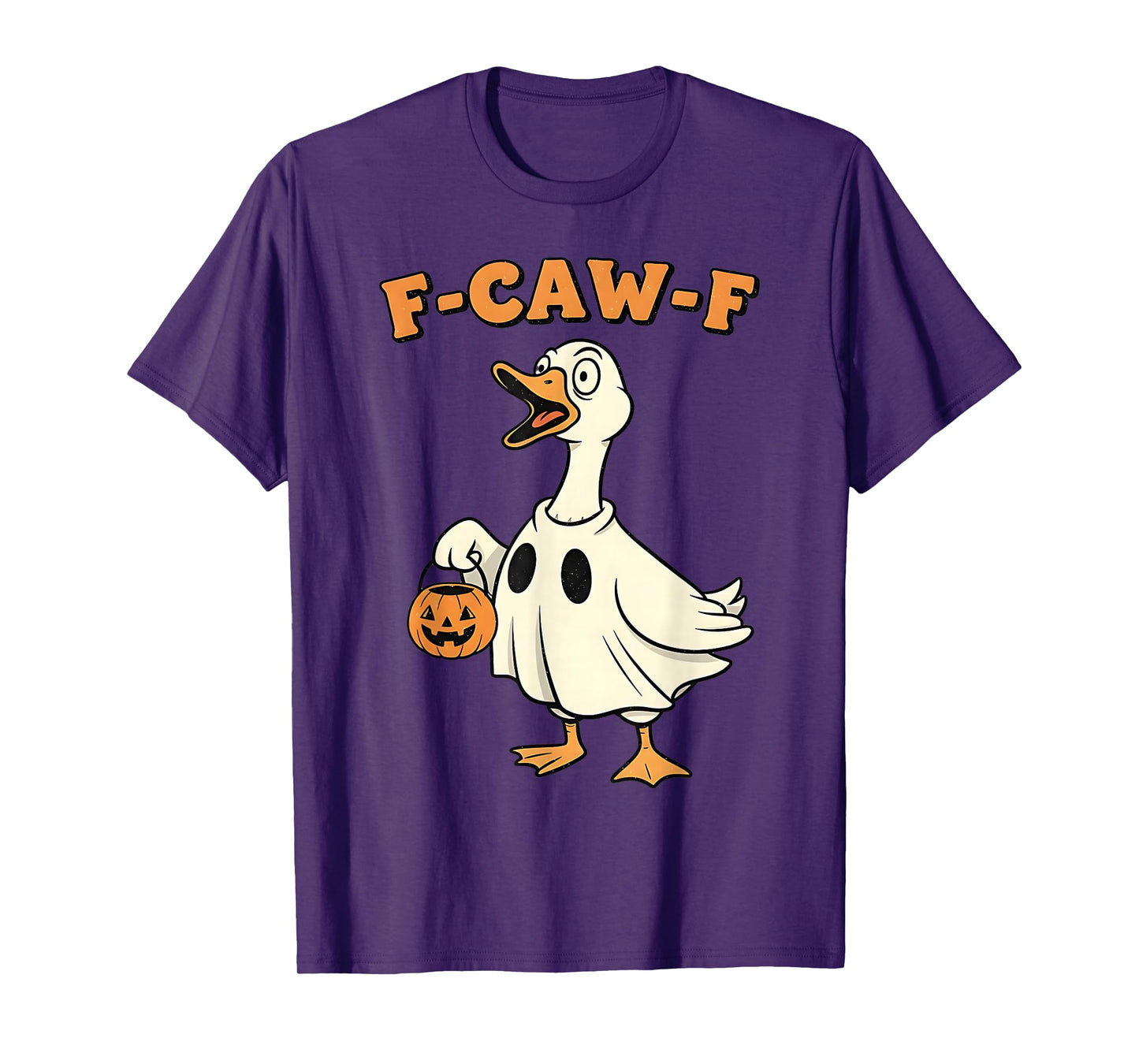 Funny Goose Halloween F-CAW-F Spooky Ghost Goose T-Shirt