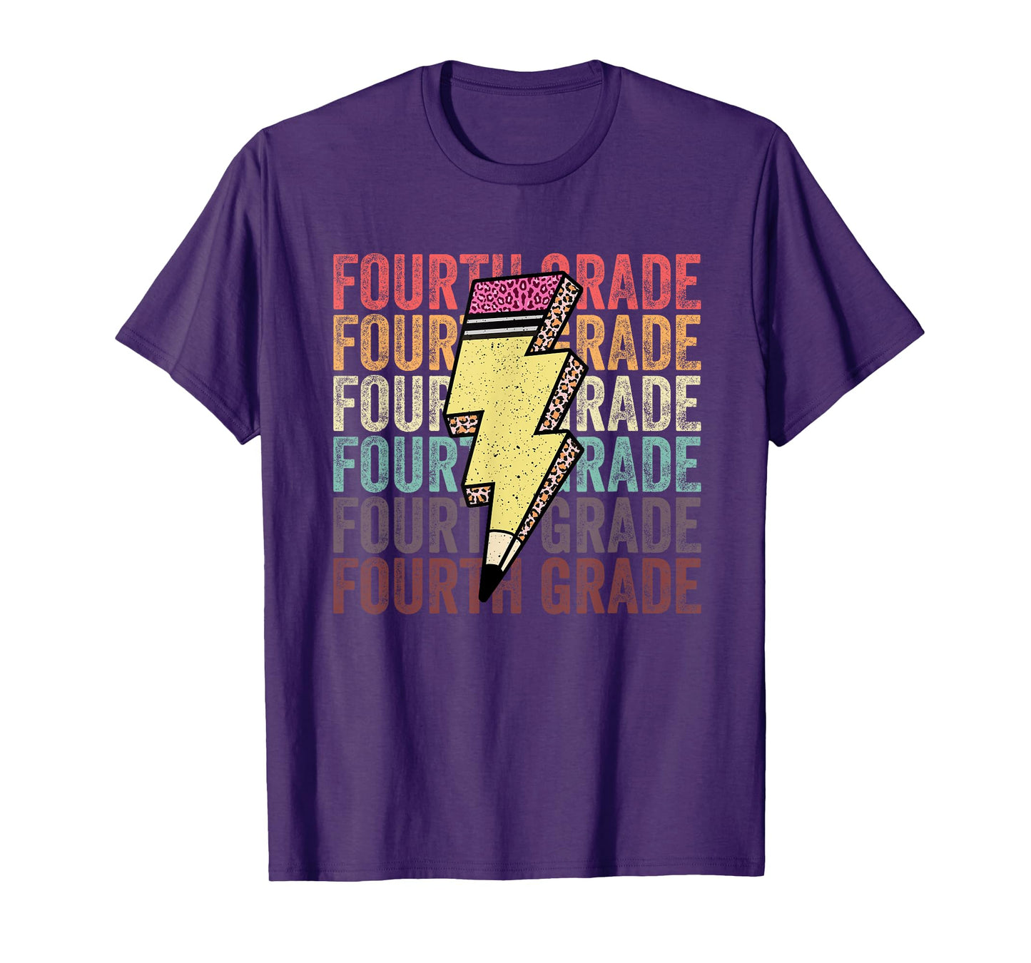 Fourth Grade Lightning Bolt Pencil 1st Day Of 4th Grade T-Shirt