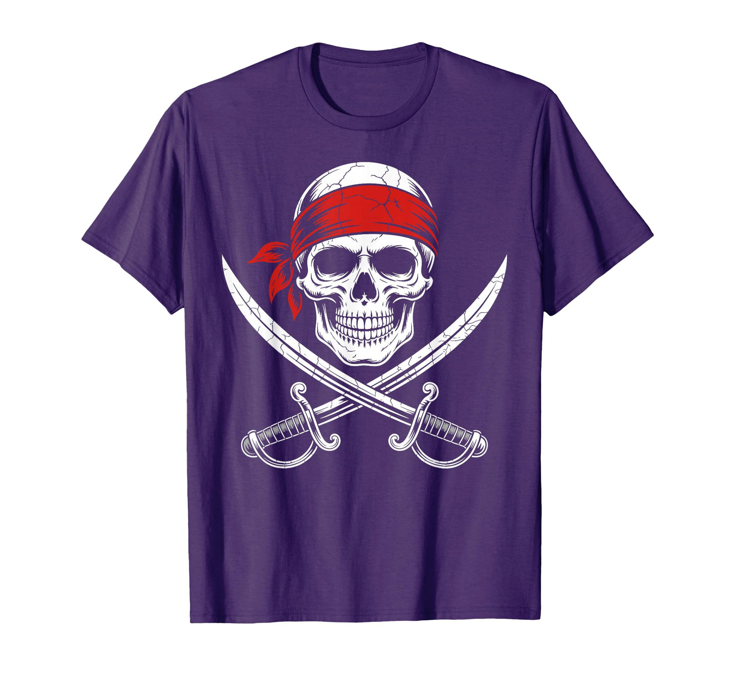 Pirate Skull and Crossbones Skeleton Halloween for Kids Boys T-Shirt