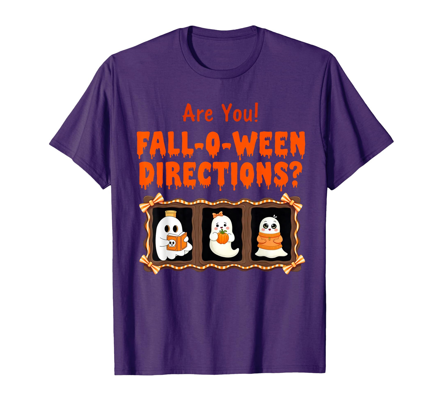 are You Fall O Ween Directions Funny Halloween Teacher Joke T-Shirt