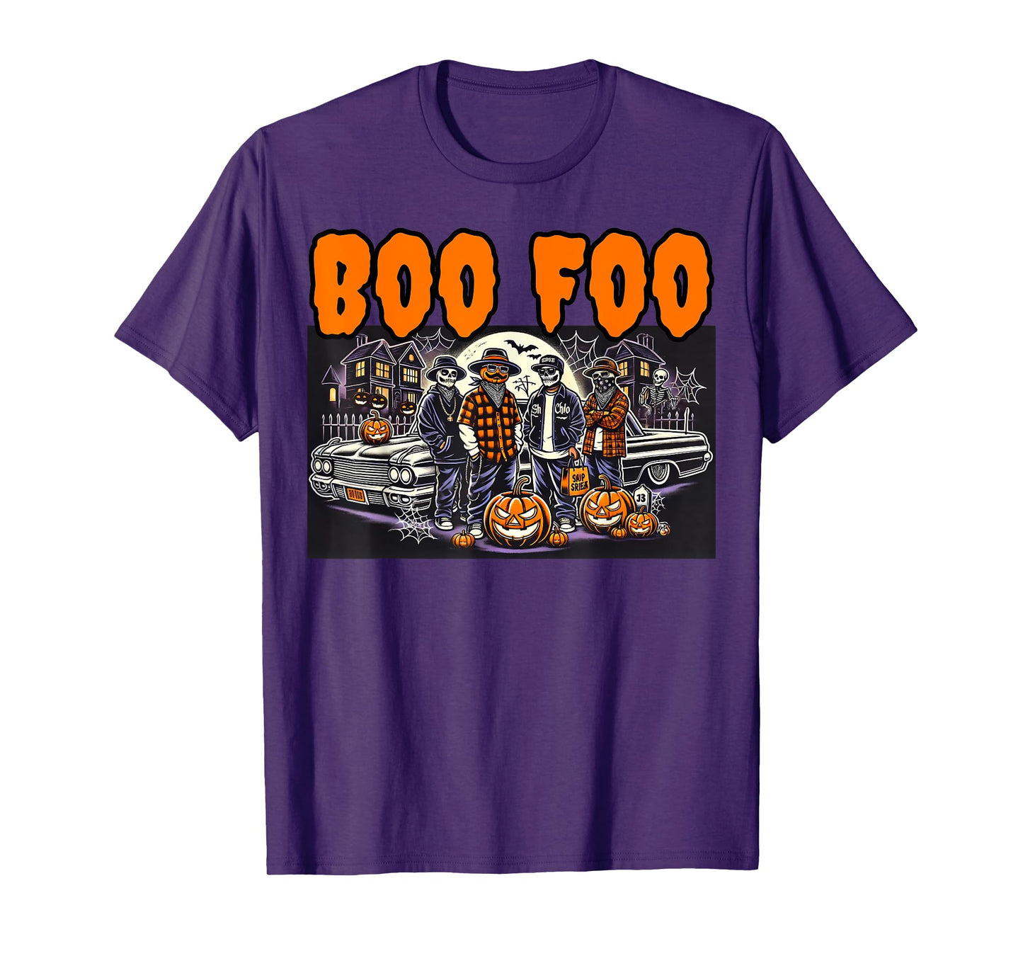 Urban Cultura Chicano Latino Cholo Mexican Halloween Homies T-Shirt