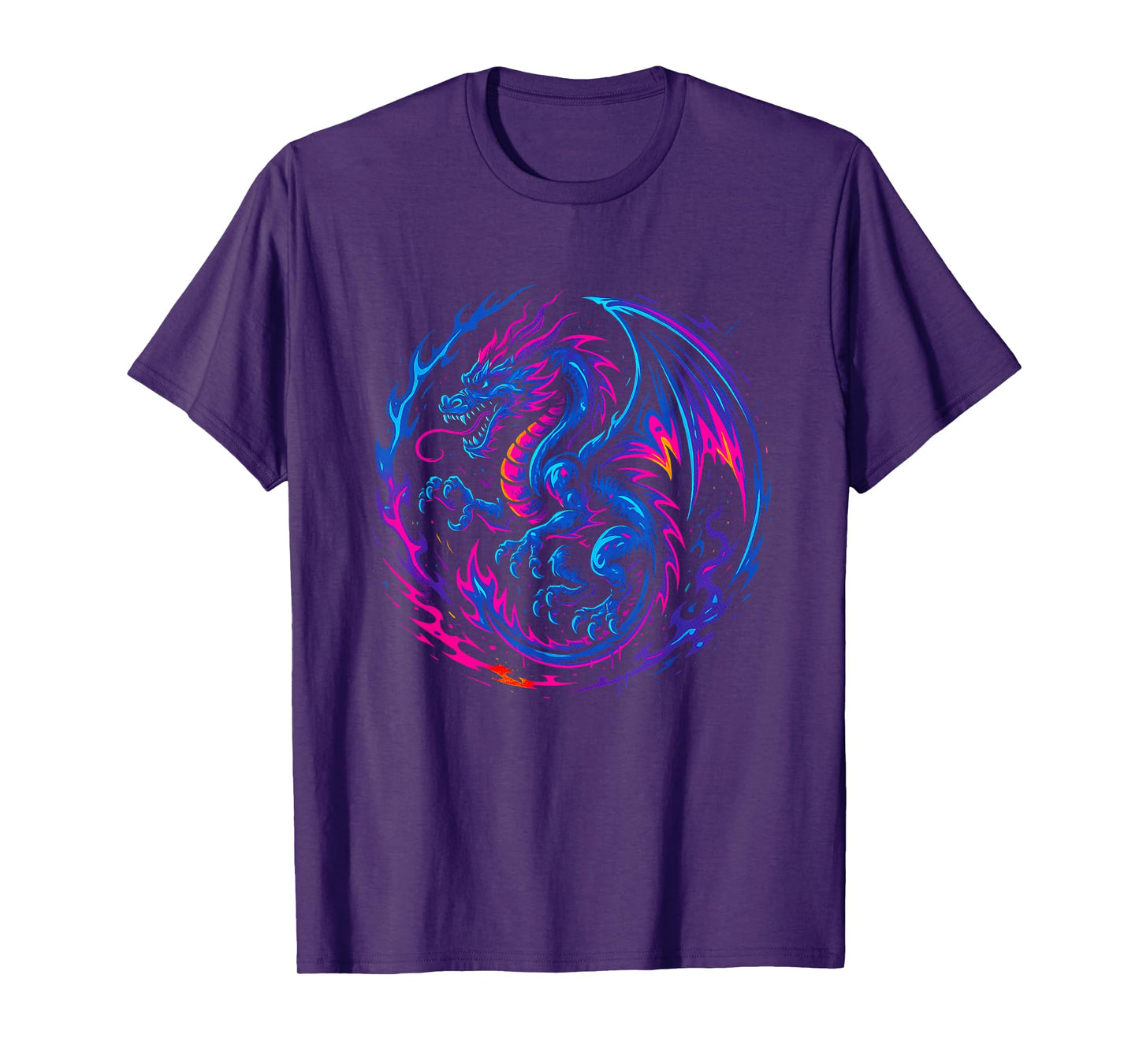 Dragon - Cool Heavy Metal Vaporwave Y2K 90s Retro Aesthetic T-Shirt