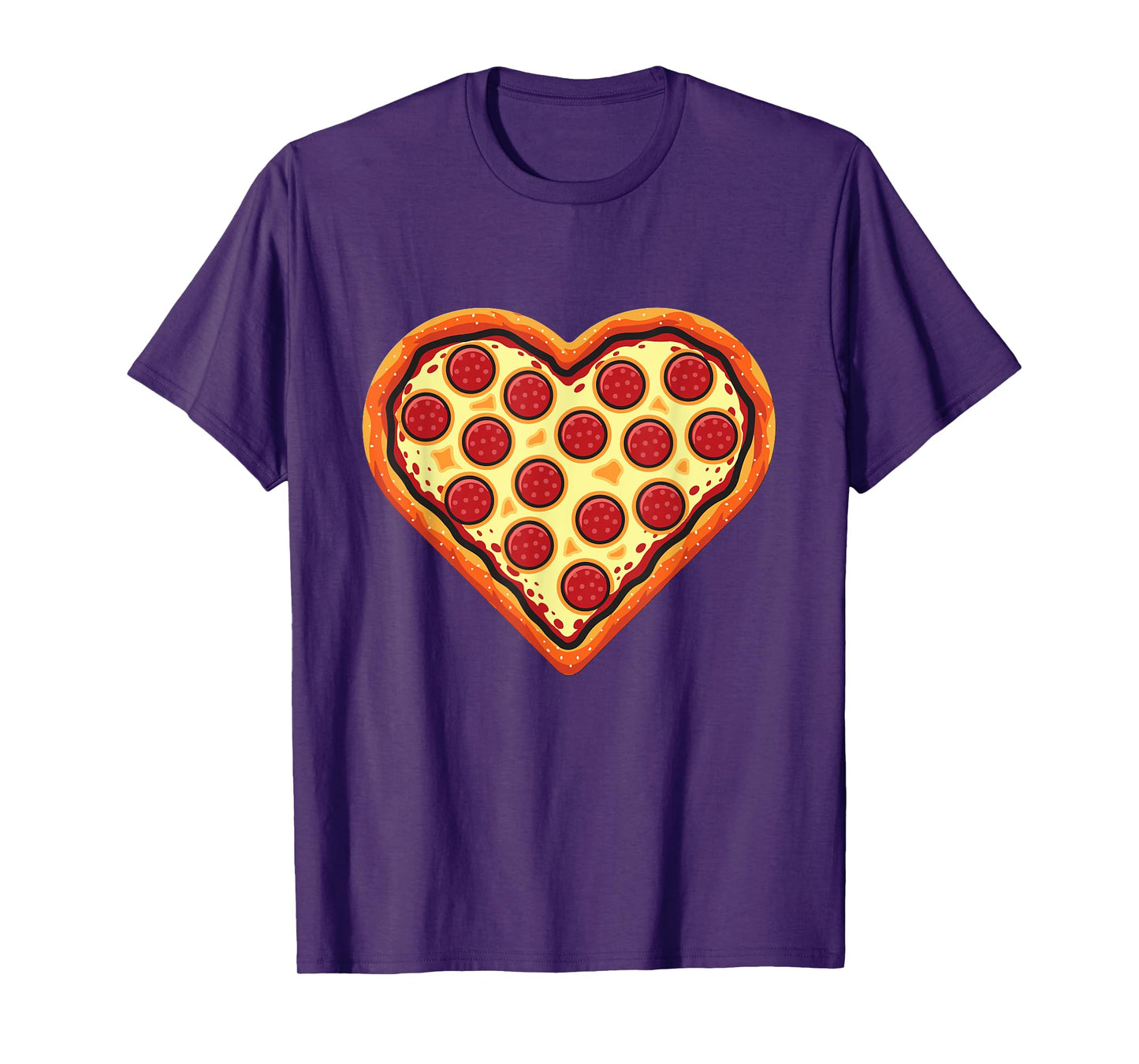 Pizza Heart Cute Valentines Day Funny Heart Shaped Pizza T-Shirt