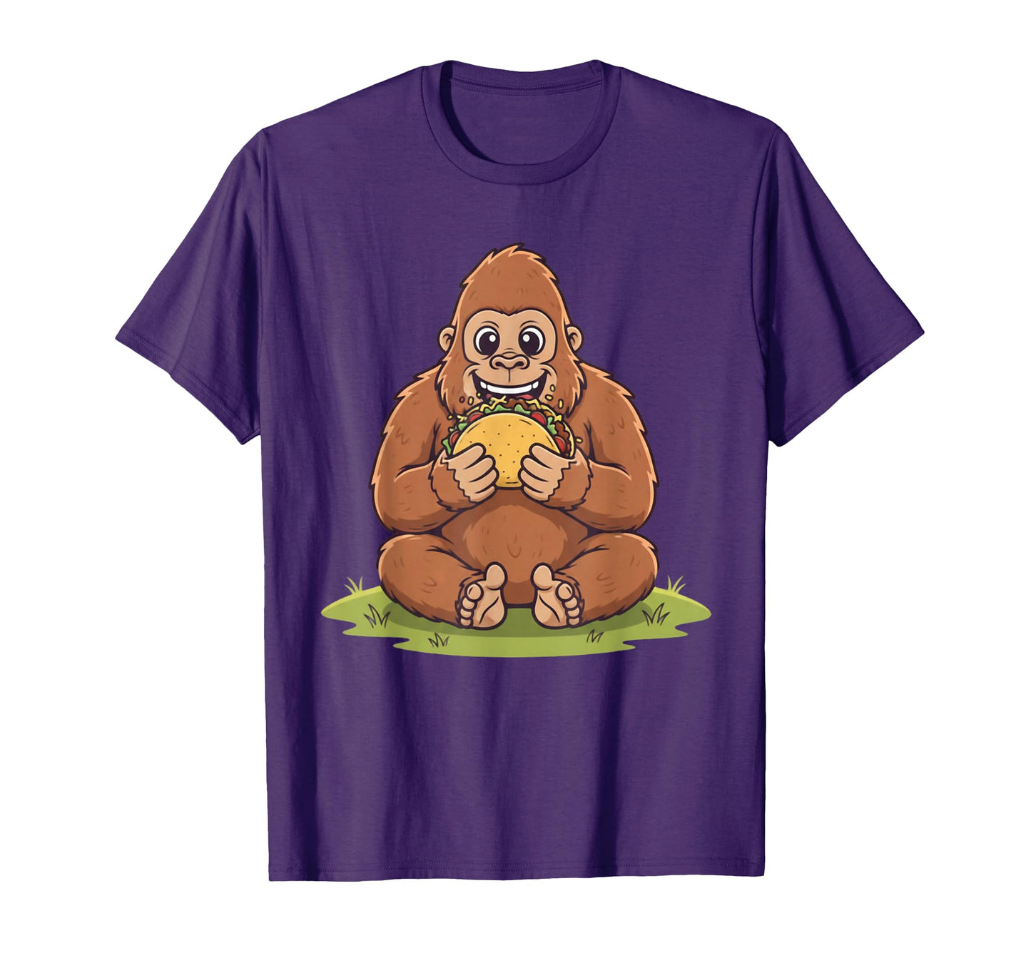 Taco Lover Bigfoot Vintage Design Gift for Men Women Kids T-Shirt