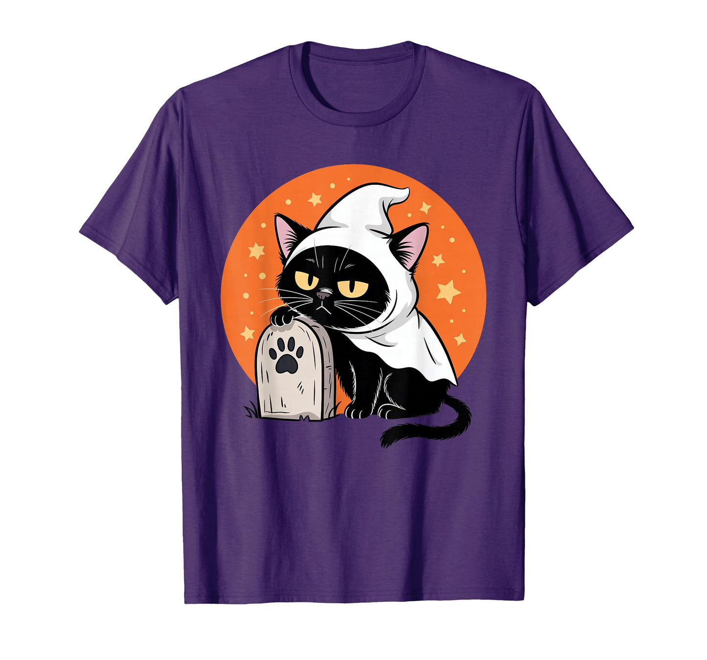 Retro Black Cat in Costume Halloween Trick or Treat Kids T-Shirt