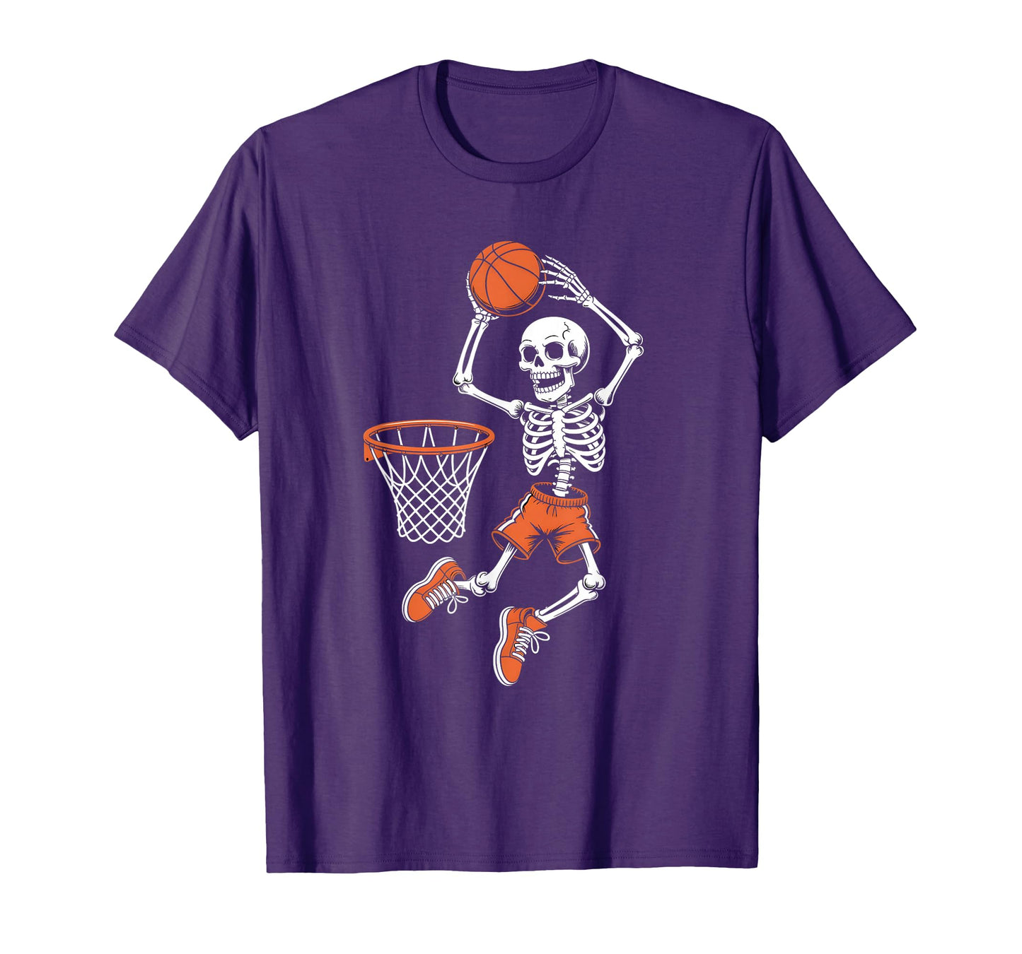 Halloween Basketball Skeleton T-Shirt