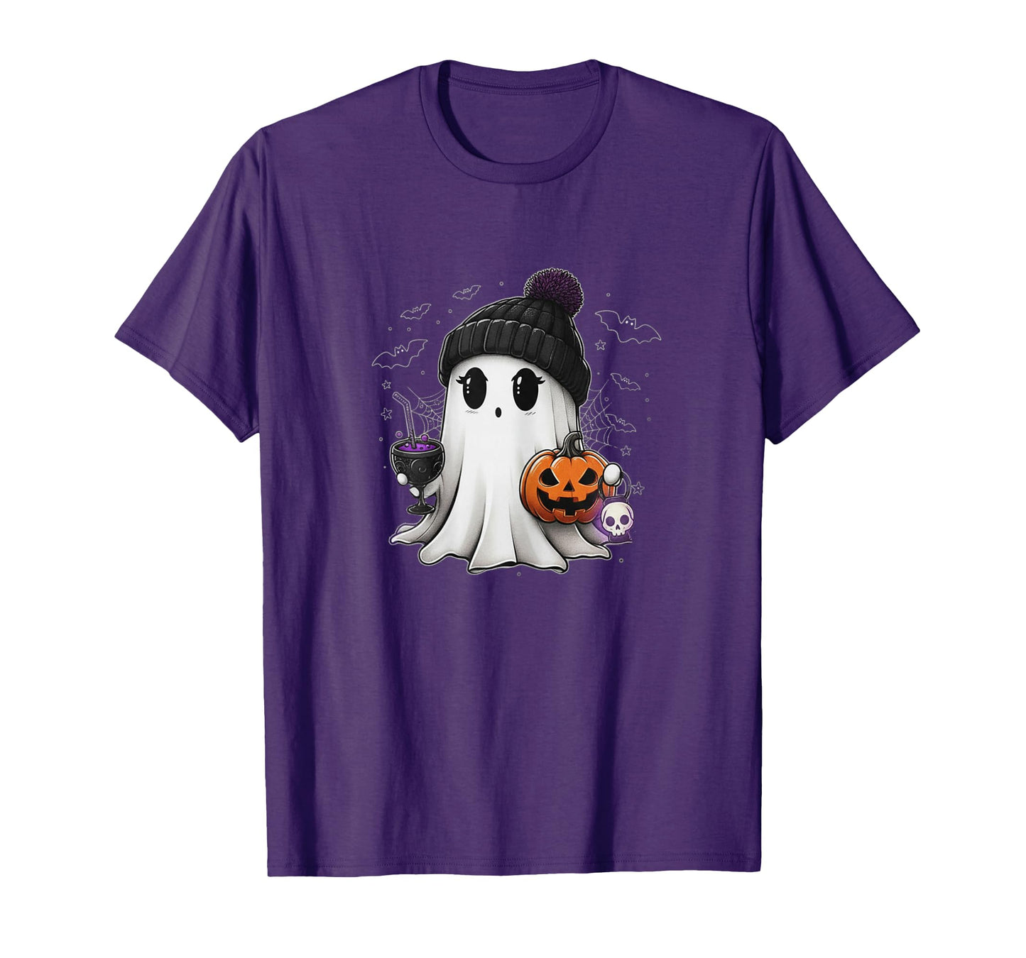 Kawaii Pastel Goth Whimsy Cute Creepy Ghost Women Girls Kids T-Shirt