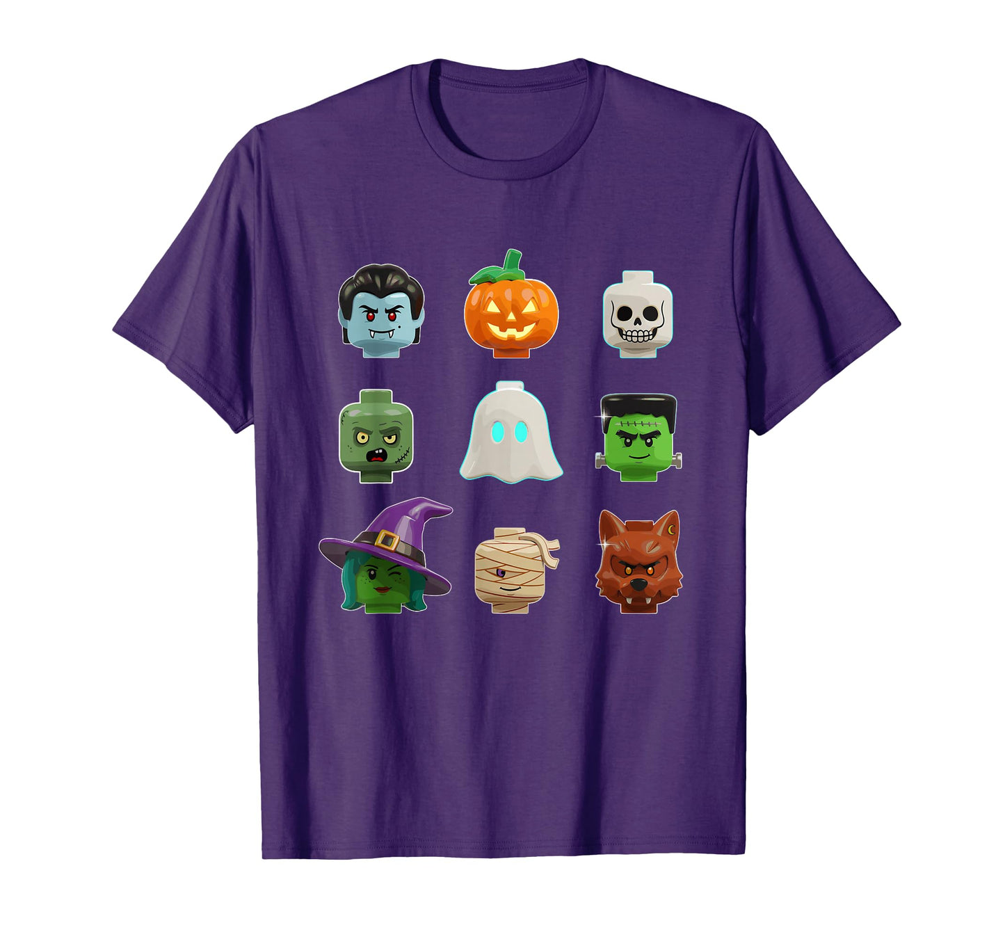 Halloween Building Bricks Costume Funny Matching Family T-Shirt