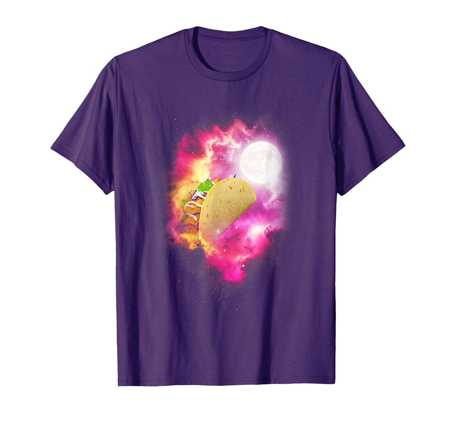 One Taco Howling at The Moon Pink Moon Taco Lover T-Shirt