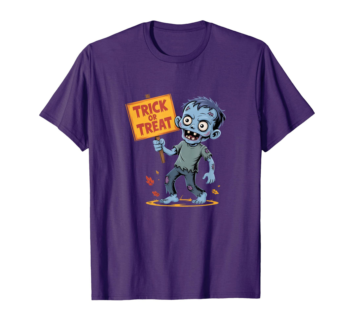 Spooky Trick or Treat Zombie Gift for Men Women T-Shirt
