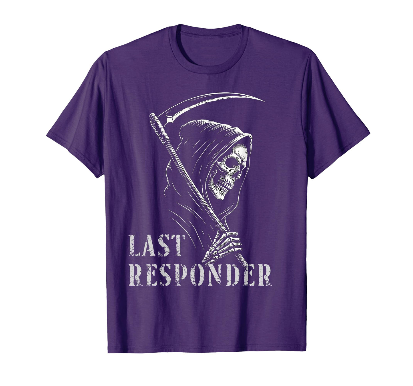 Last Responder Grim Reaper Distressed T-Shirt