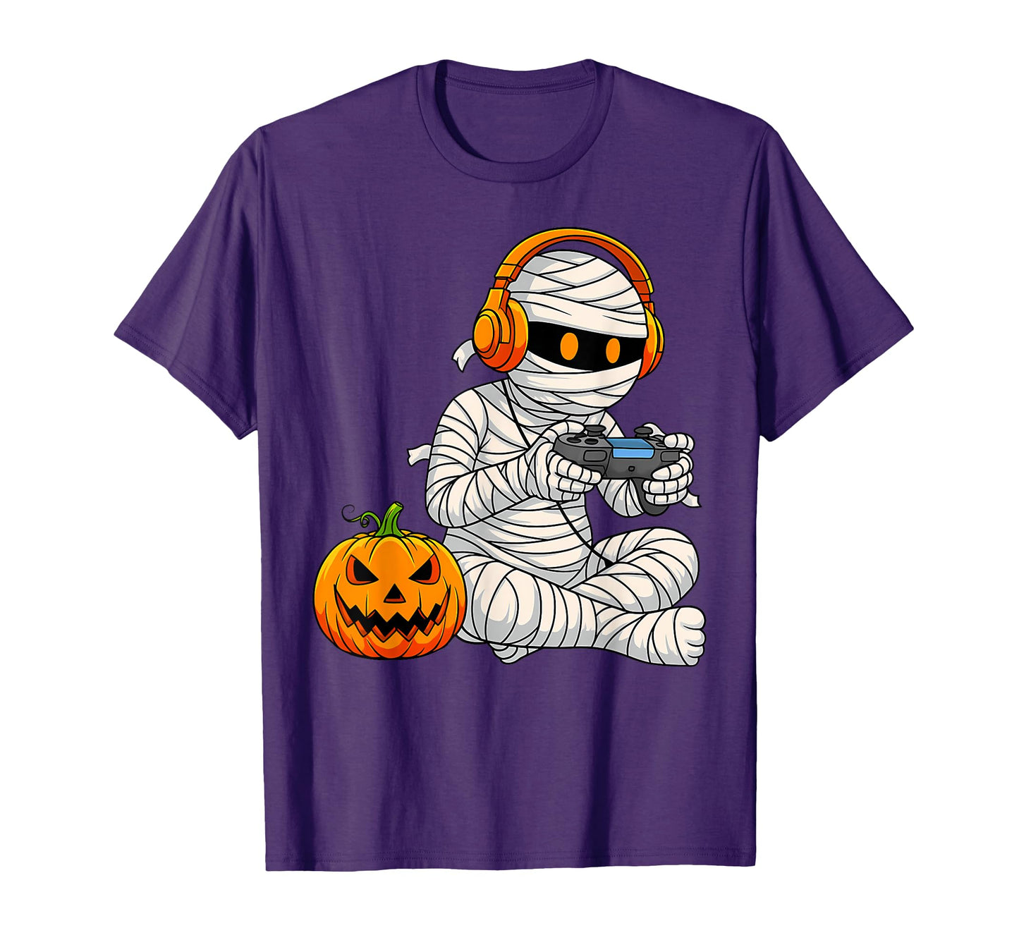 Halloween Mummy Gamer Funny Video Gaming Costume Boys T-Shirt
