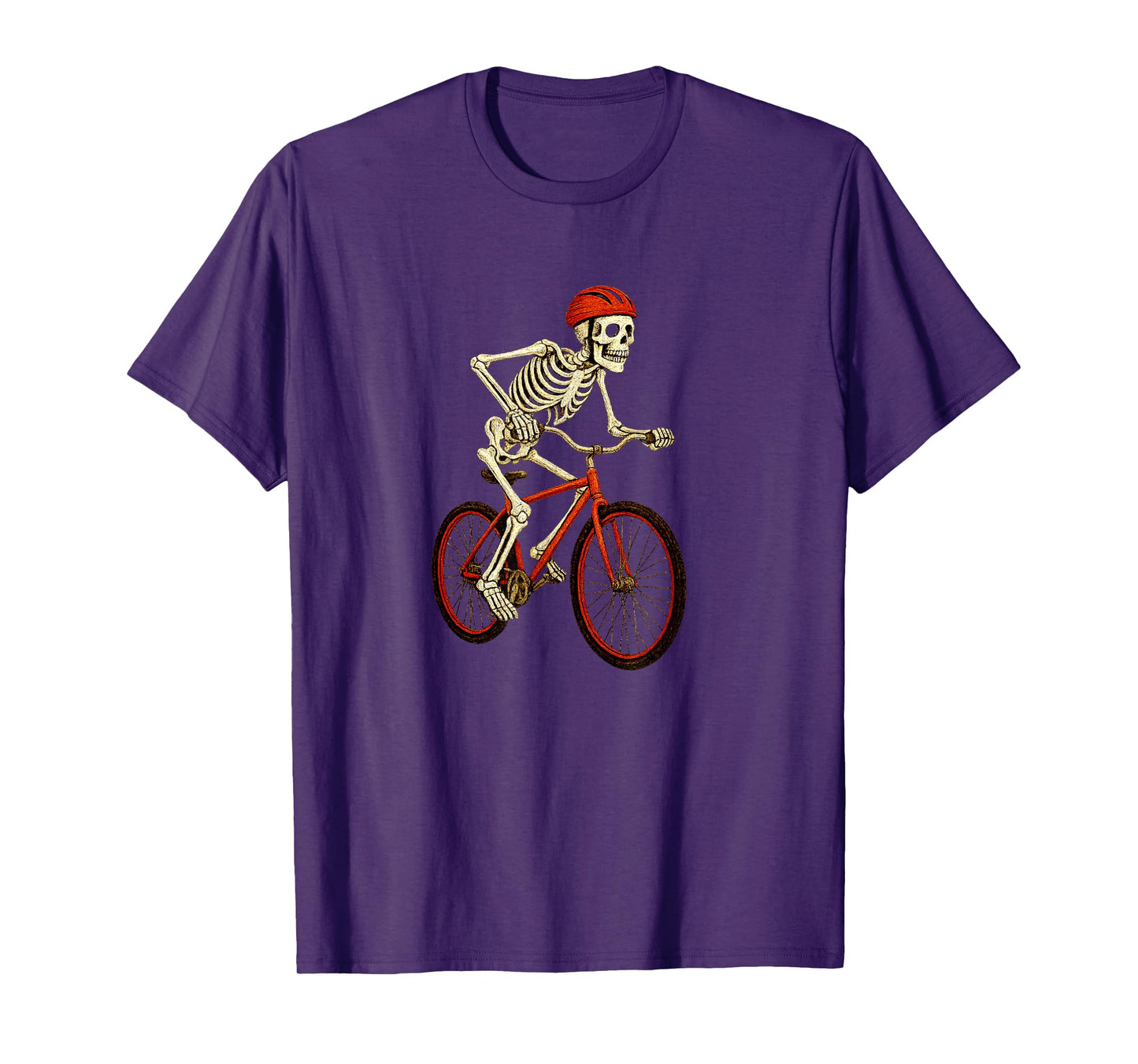 Skeleton Cyclist - Cycling Cycler Bicycle Bike Mountain Road T-Shirt