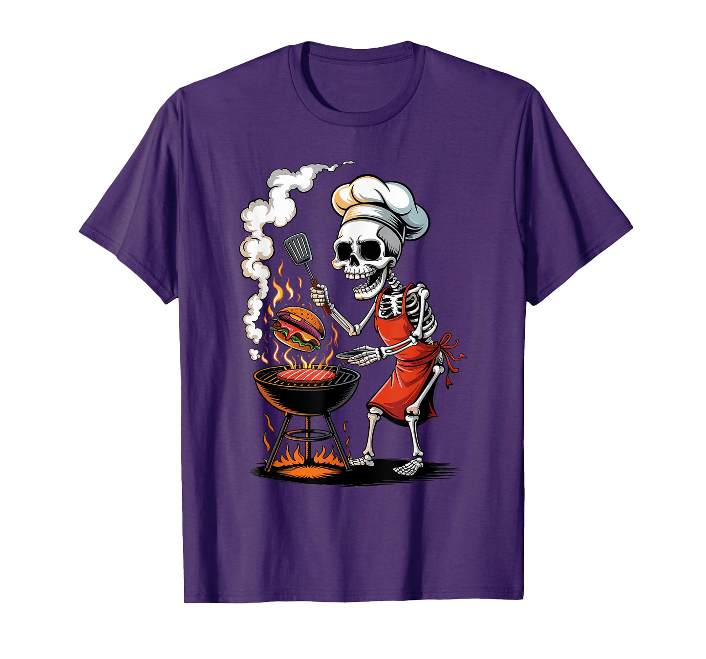 Halloween Skeleton BBQ Grilling Funny Costume Trick or Treat T-Shirt
