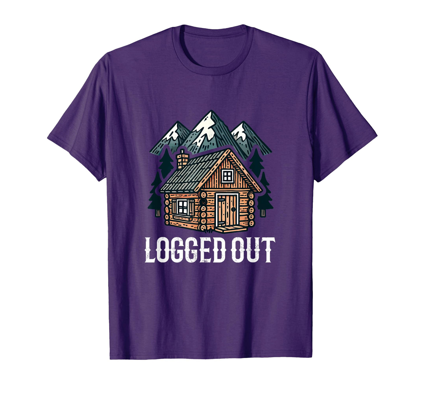Cabin Logged Out, outdoor cabin T-Shirt