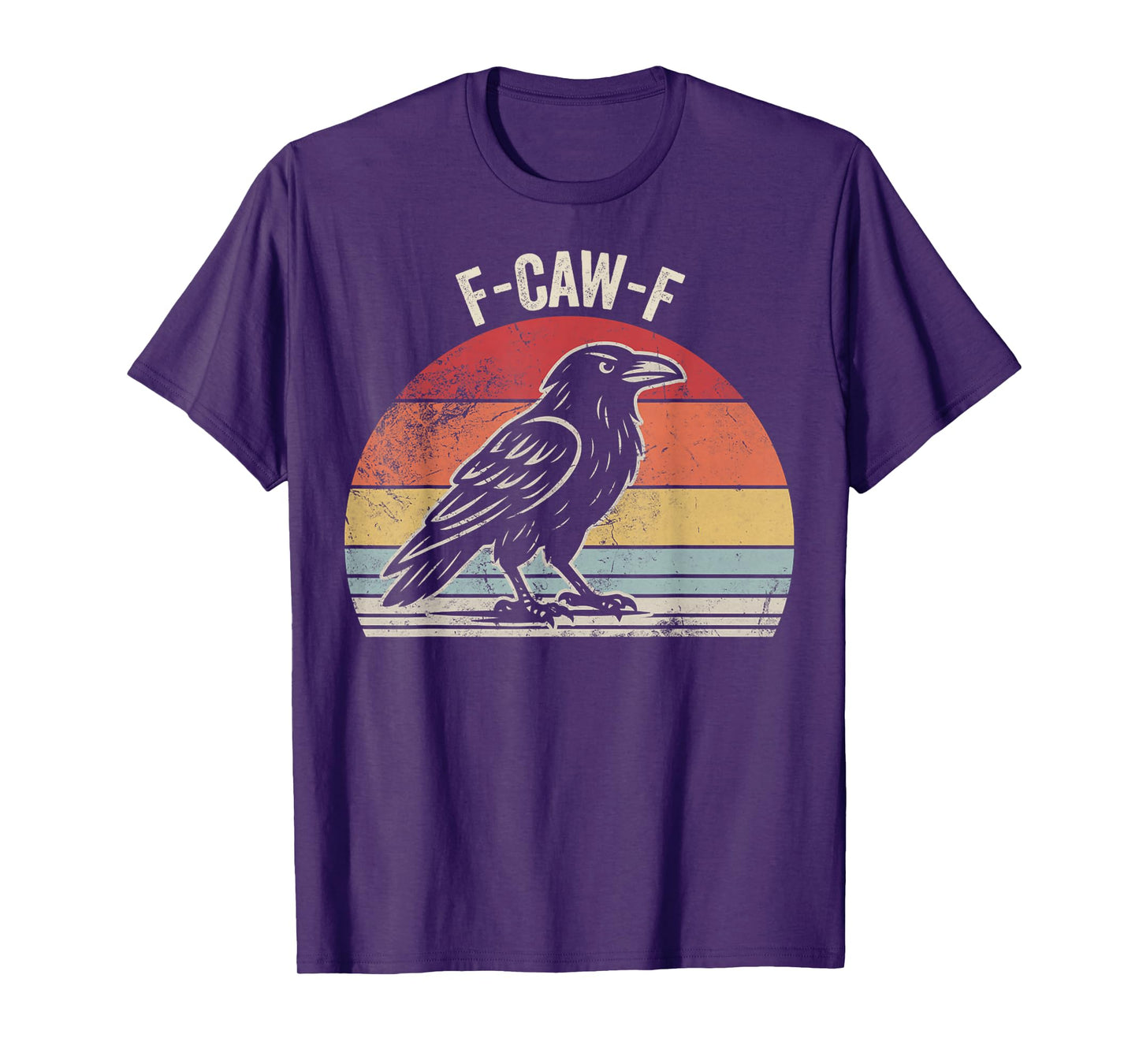 F-Caw-F Vintage Crow Humor Design T-Shirt