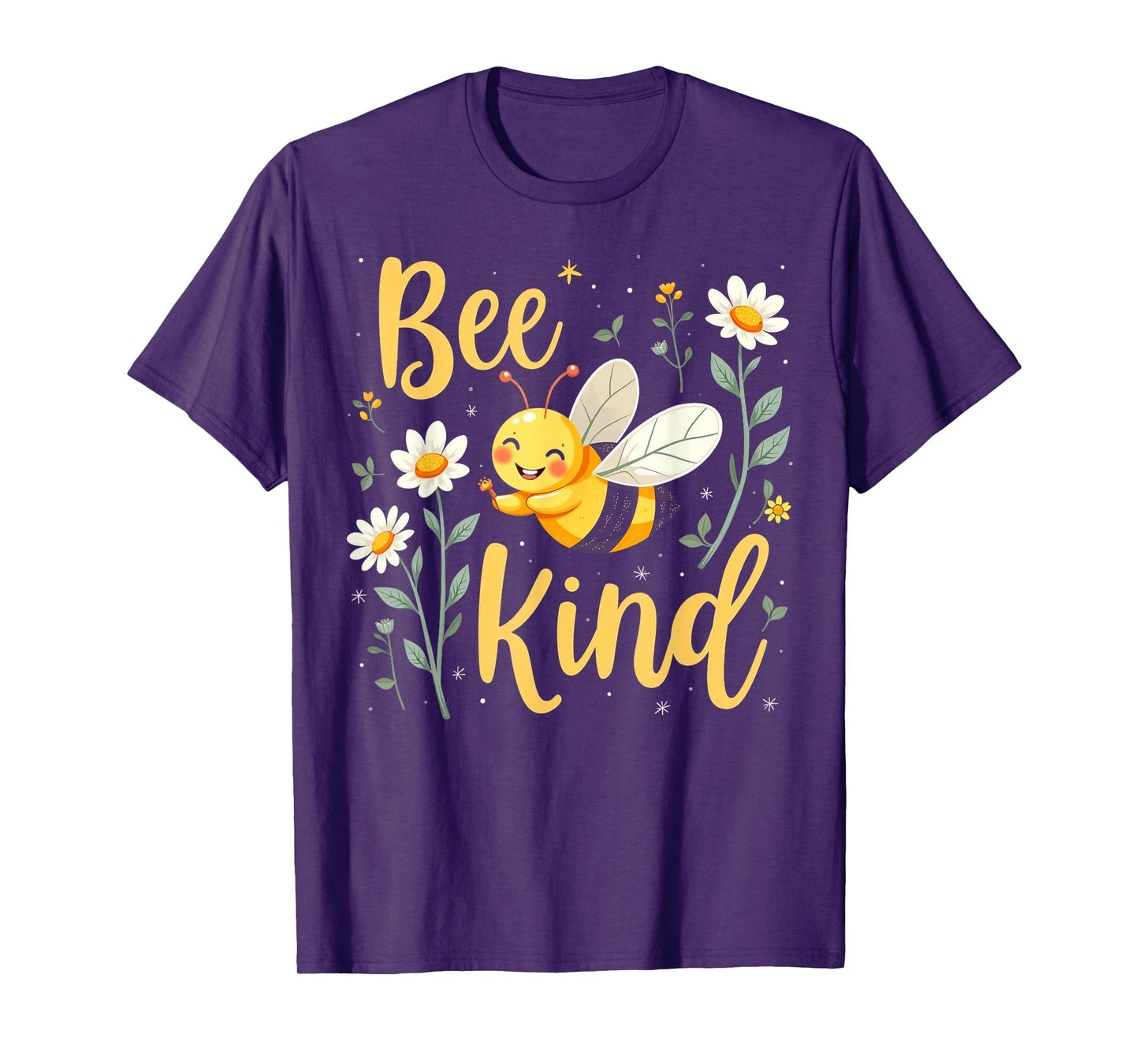 Bee Kind Cute bee with Flower Kindness T-Shirt