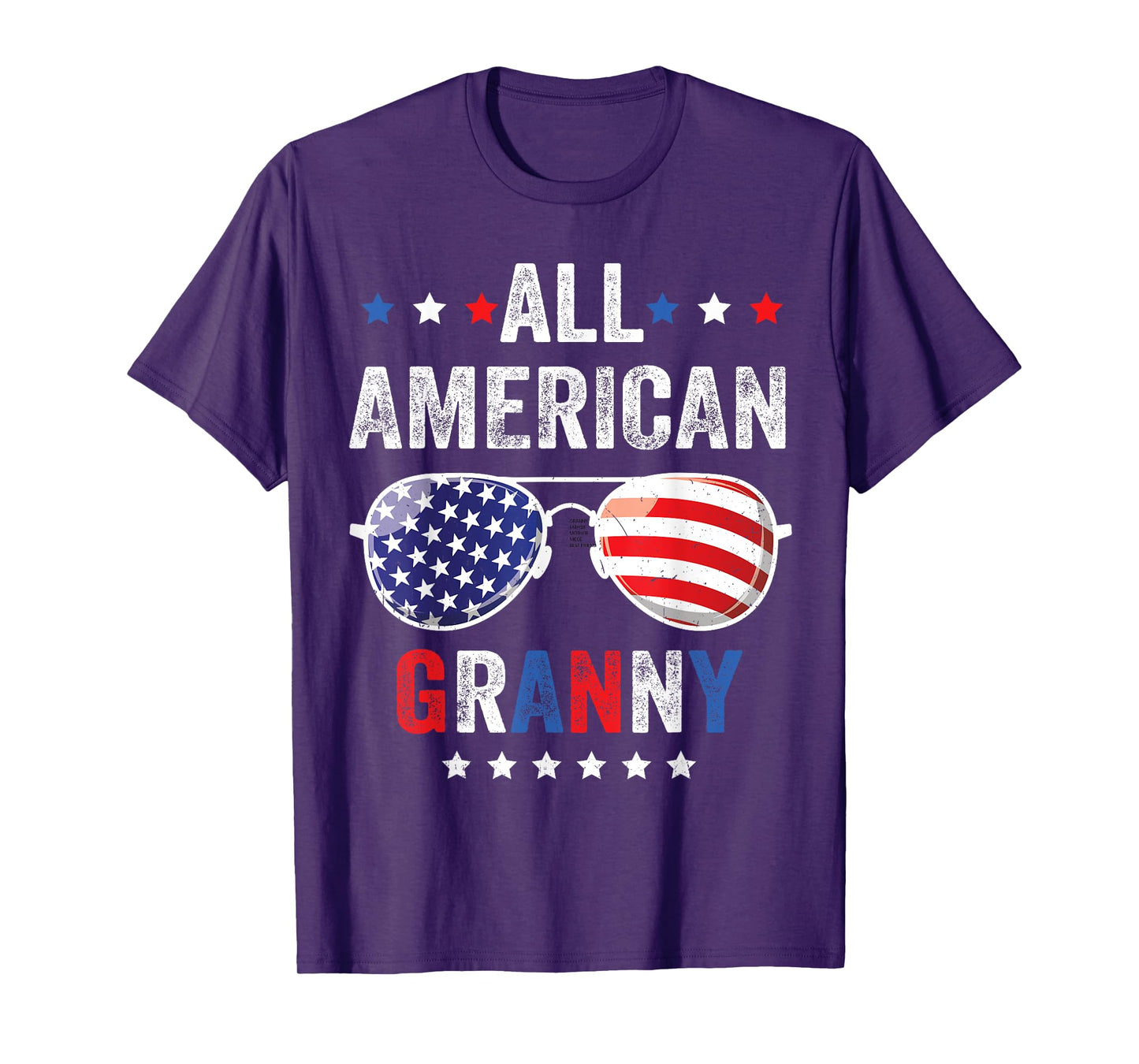 All American Granny USA Flag 4th of July Sunglasses Family T-Shirt