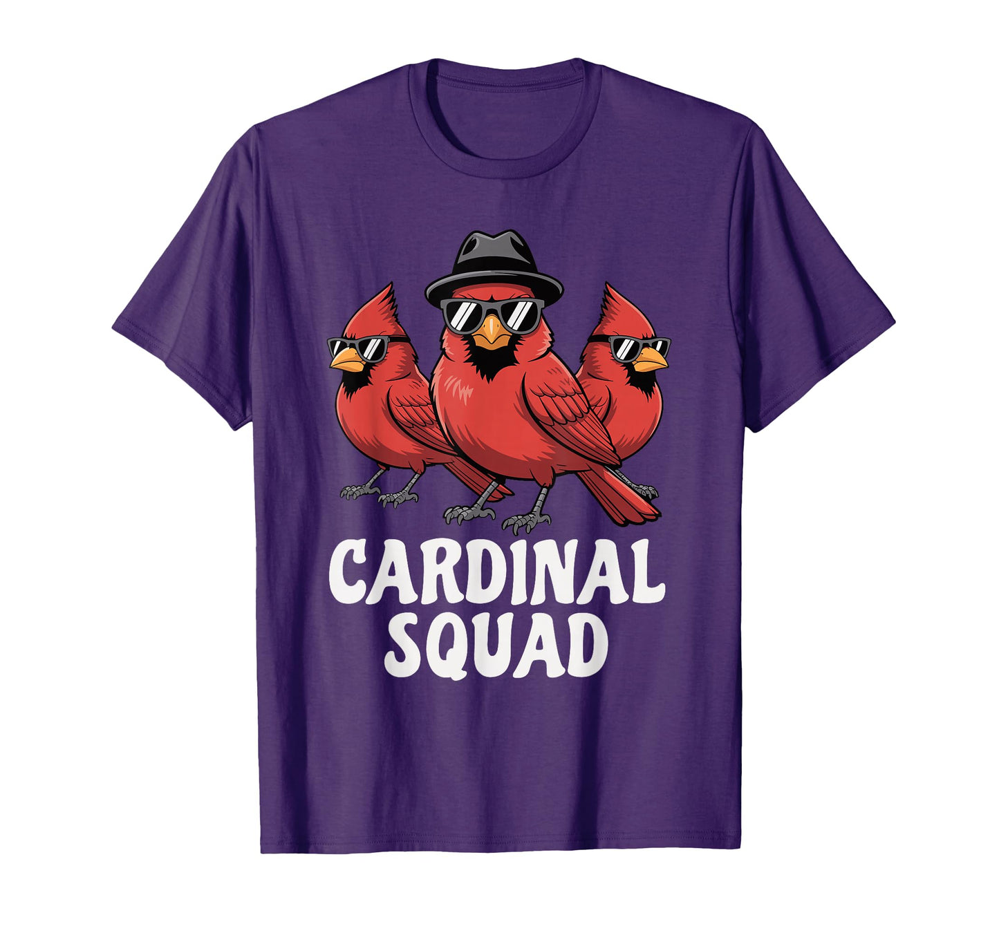 Northern Cardinal Red Bird Watching Lover Funny Squad Kids T-Shirt