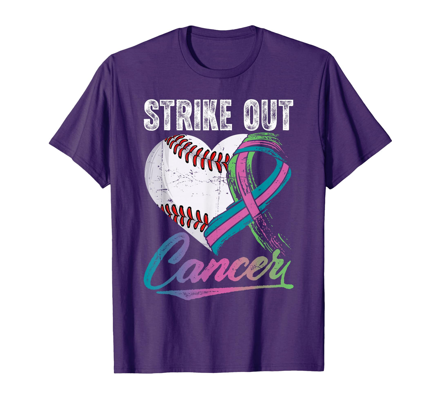 Strikeout Metastatic Breast Cancer Awareness Baseball Women T-Shirt