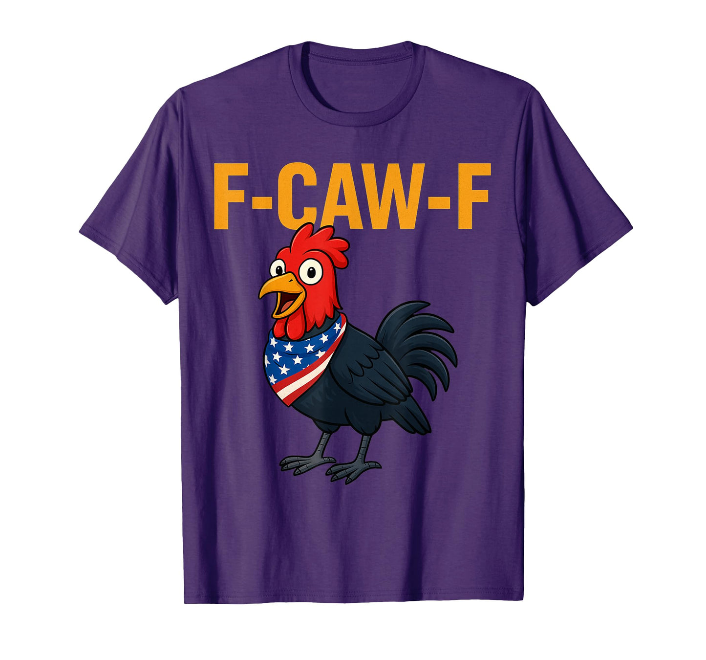 Funny F-CW-F Crow Body Chicken Head T-Shirt
